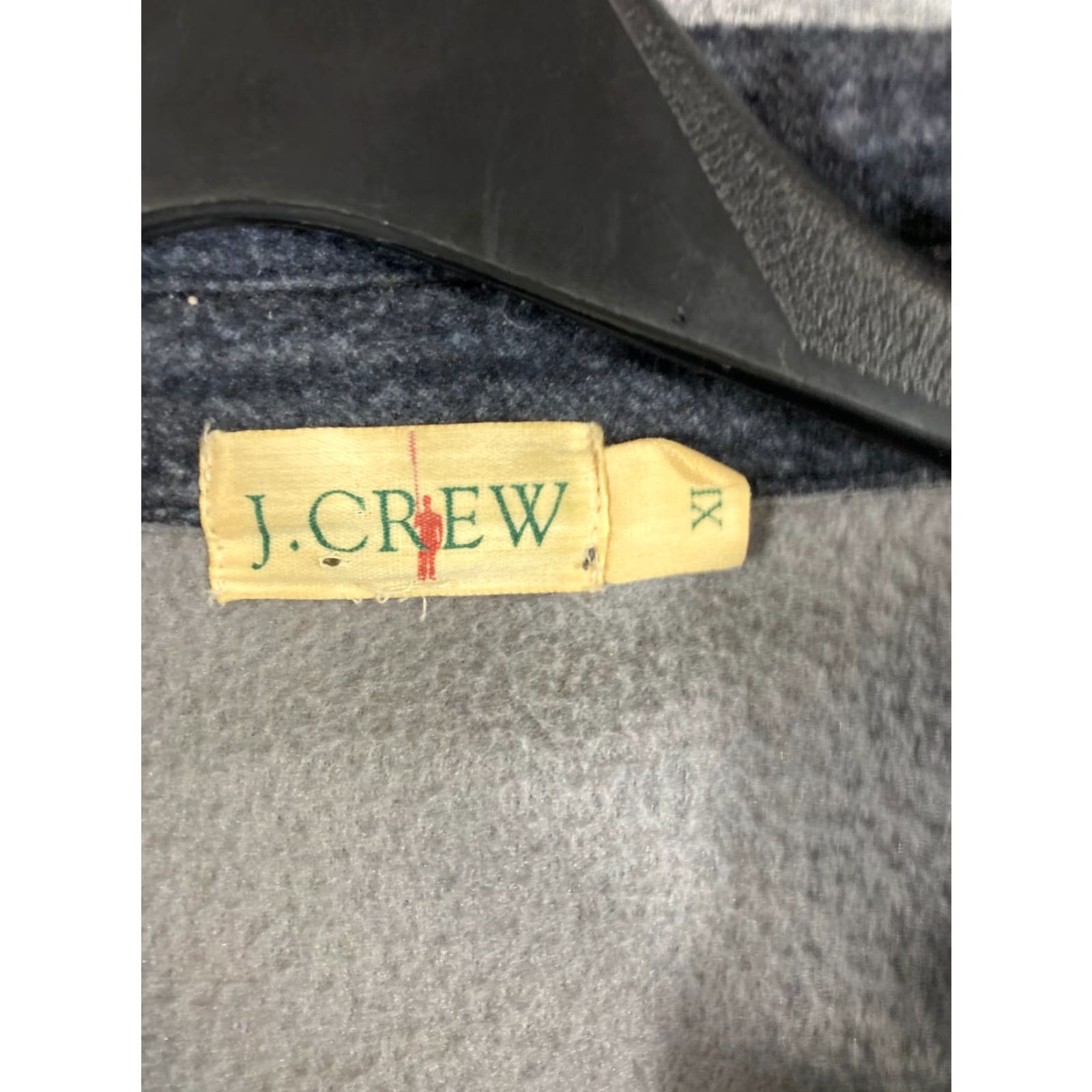 J.Crew J.CREW Button-Up Shirt Mens XL Gray Plaid Fleece Long Sleeve Pockets Outdoor Shirt Size US XL / EU 56 / 4 - 5 Thumbnail