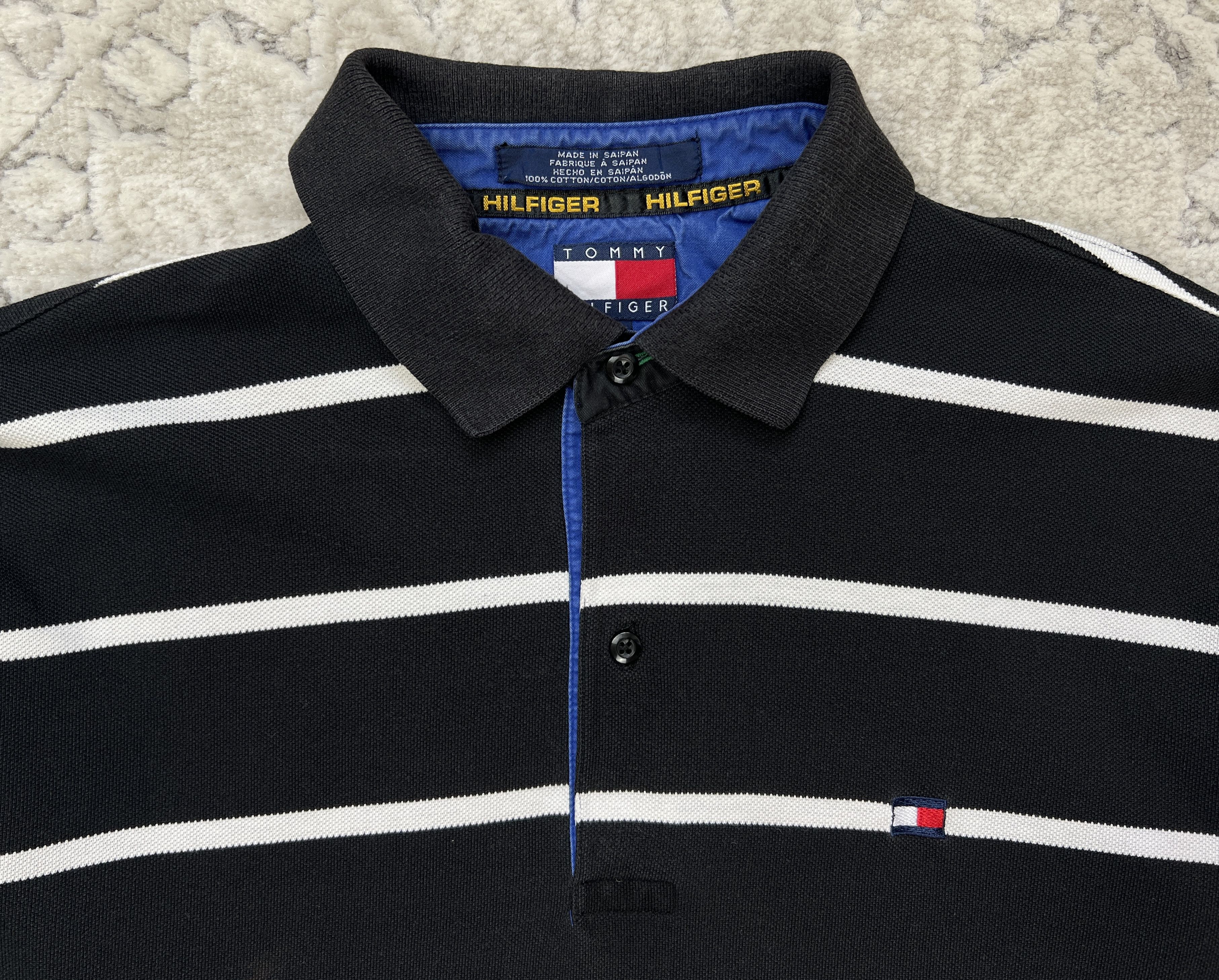 Tommy Hilfiger Tommy Hilfiger Vintage Saipan Rugby Long Sleeve Polo Shirt M Size US M / EU 48-50 / 2 - 2 Thumbnail