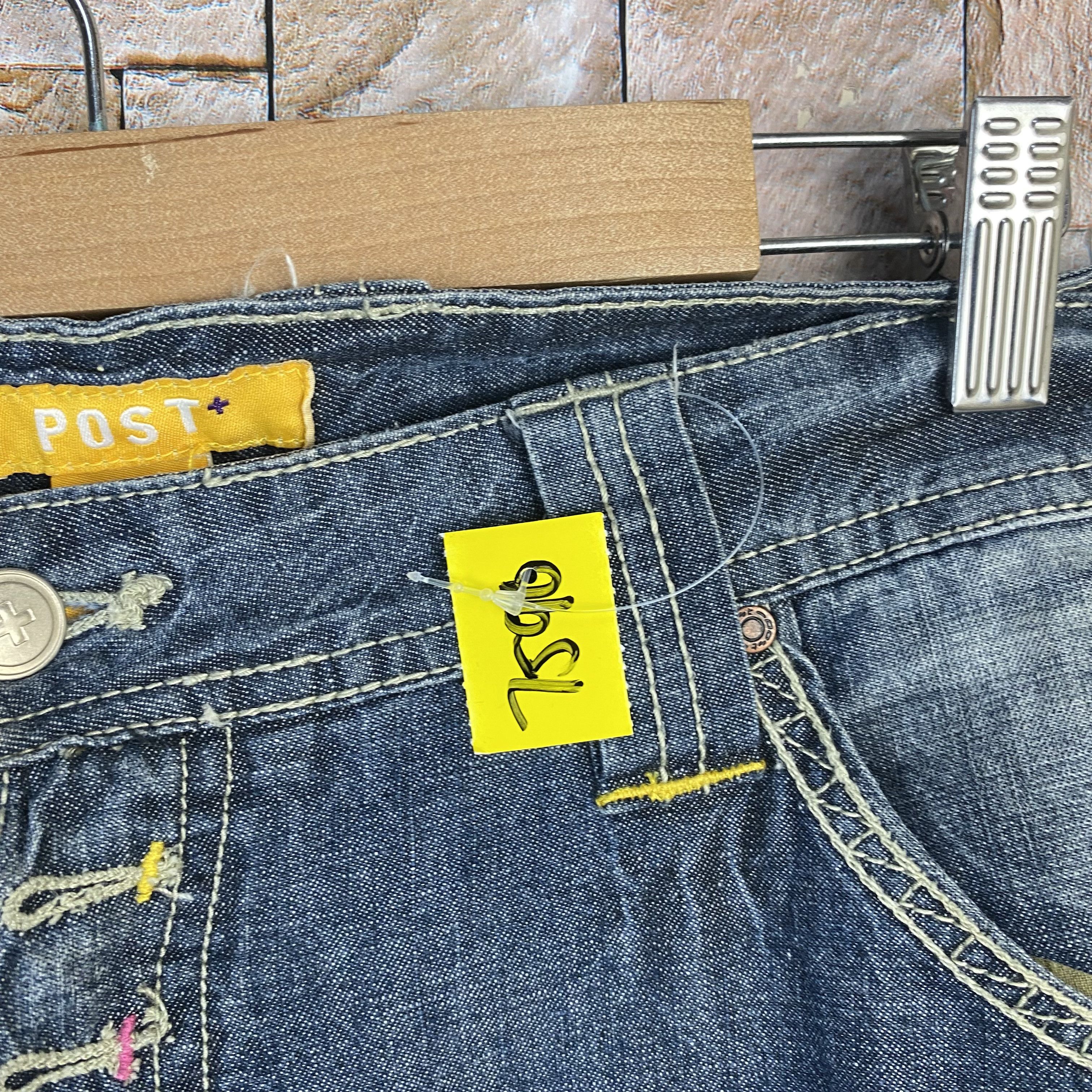 Japanese Brand Post Blue vintage Denim Pants #7590 Size US 36 / EU 52 - 8 Thumbnail