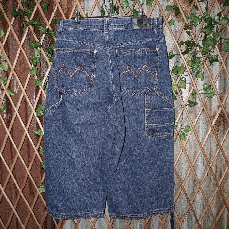 Makaveli 34 - Vintage Y2K Makaveli Tupac Shakur baggy capri 00s jorts Size US 34 / EU 50 - 1 Thumbnail