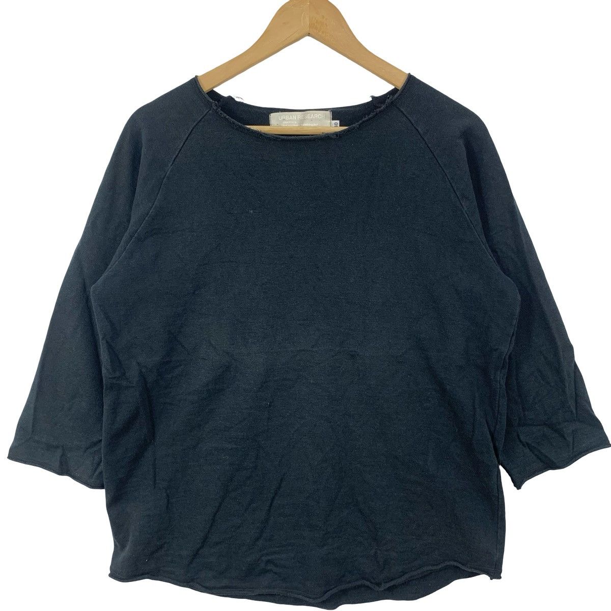 URBAN RESEARCH DOORS URBAN RESEARCH Black 3/4 Sleeve T-Shirt Size Japan Size M / US 6-8 / IT 42-44 - 5 Thumbnail