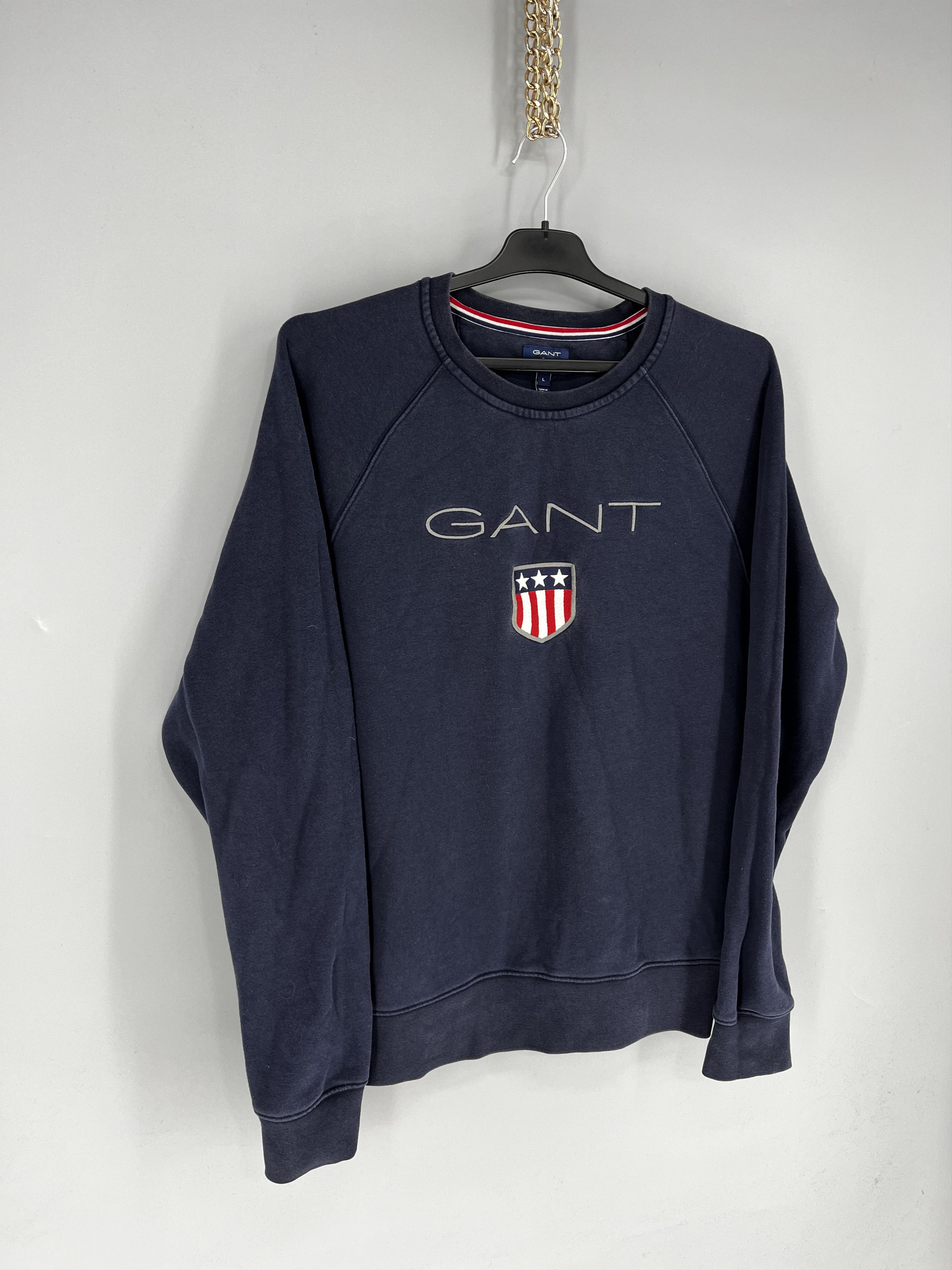 Gant Vintage Y2K Gant plush logo sweatshirt streetwear size L Size US L / EU 52-54 / 3 - 2 Thumbnail