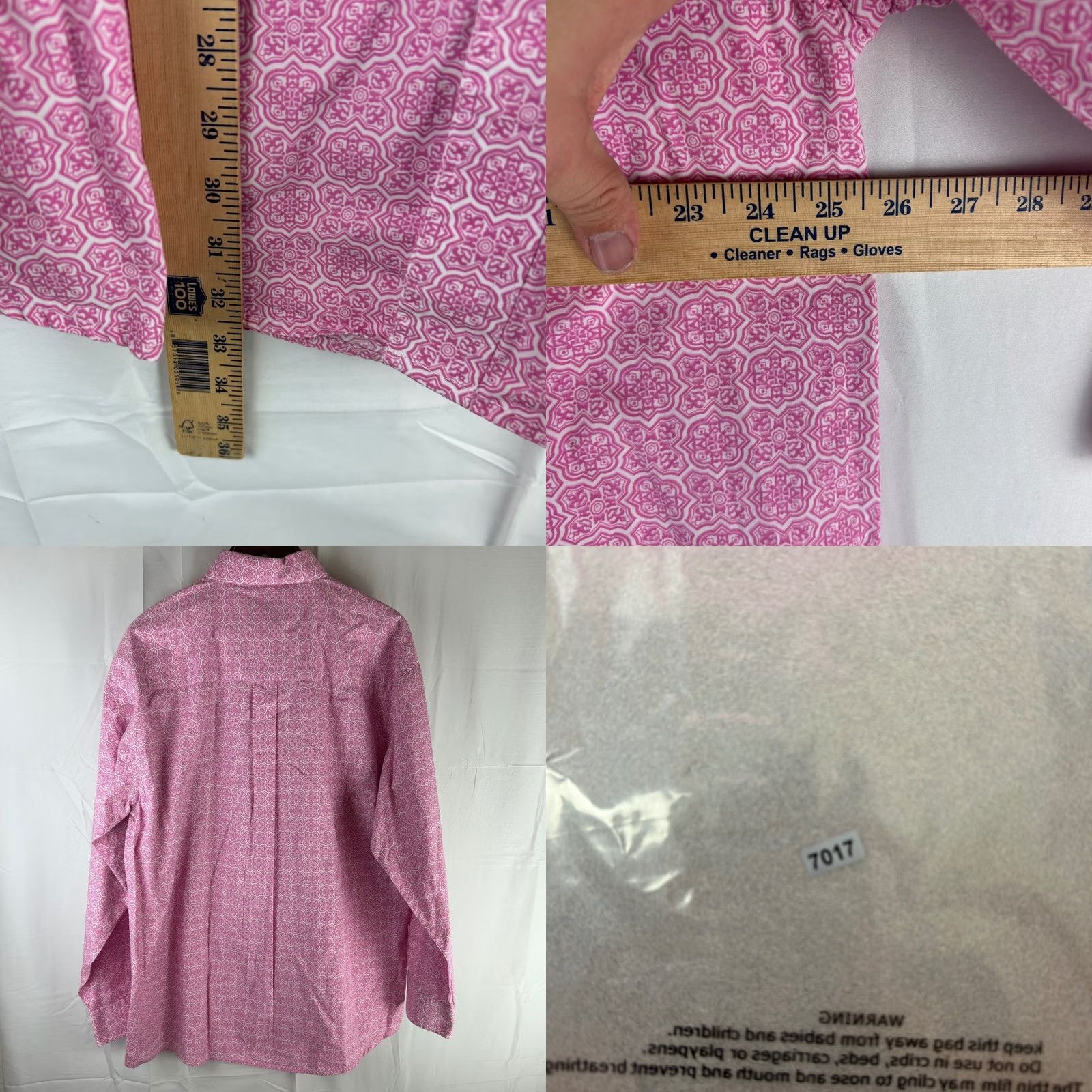 Wrangler VINTAGE Wrangler Geometric Pink Button-Down Shirt XL Mens Breast Cancer Awareness Size US XL / EU 56 / 4 - 8 Thumbnail