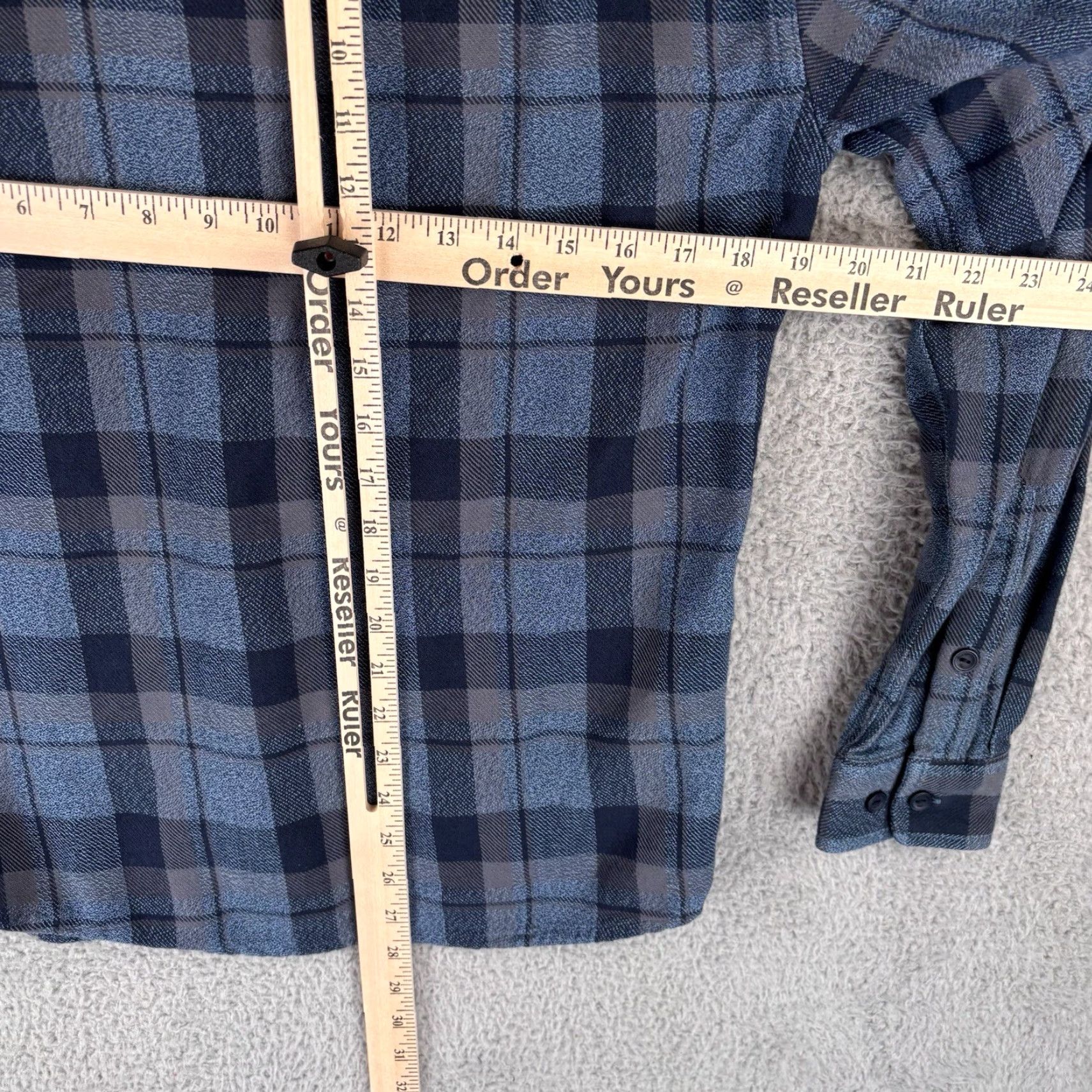 J Brand Normal The Normal Brand Shirt Mens S Blue Plaid Flannel Long Sleeve Button Up Soft Size US S / EU 44-46 / 1 - 6 Thumbnail