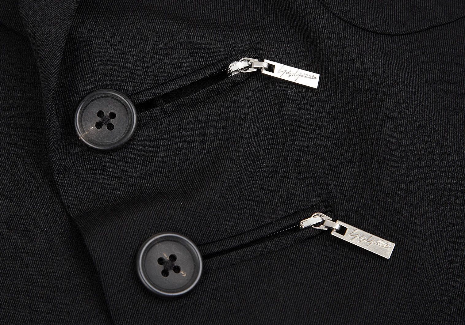 Yohji Yamamoto Yohji Yamamoto Wool Gabardine Jacket Black 2 Size US M / EU 48-50 / 2 - 8 Thumbnail