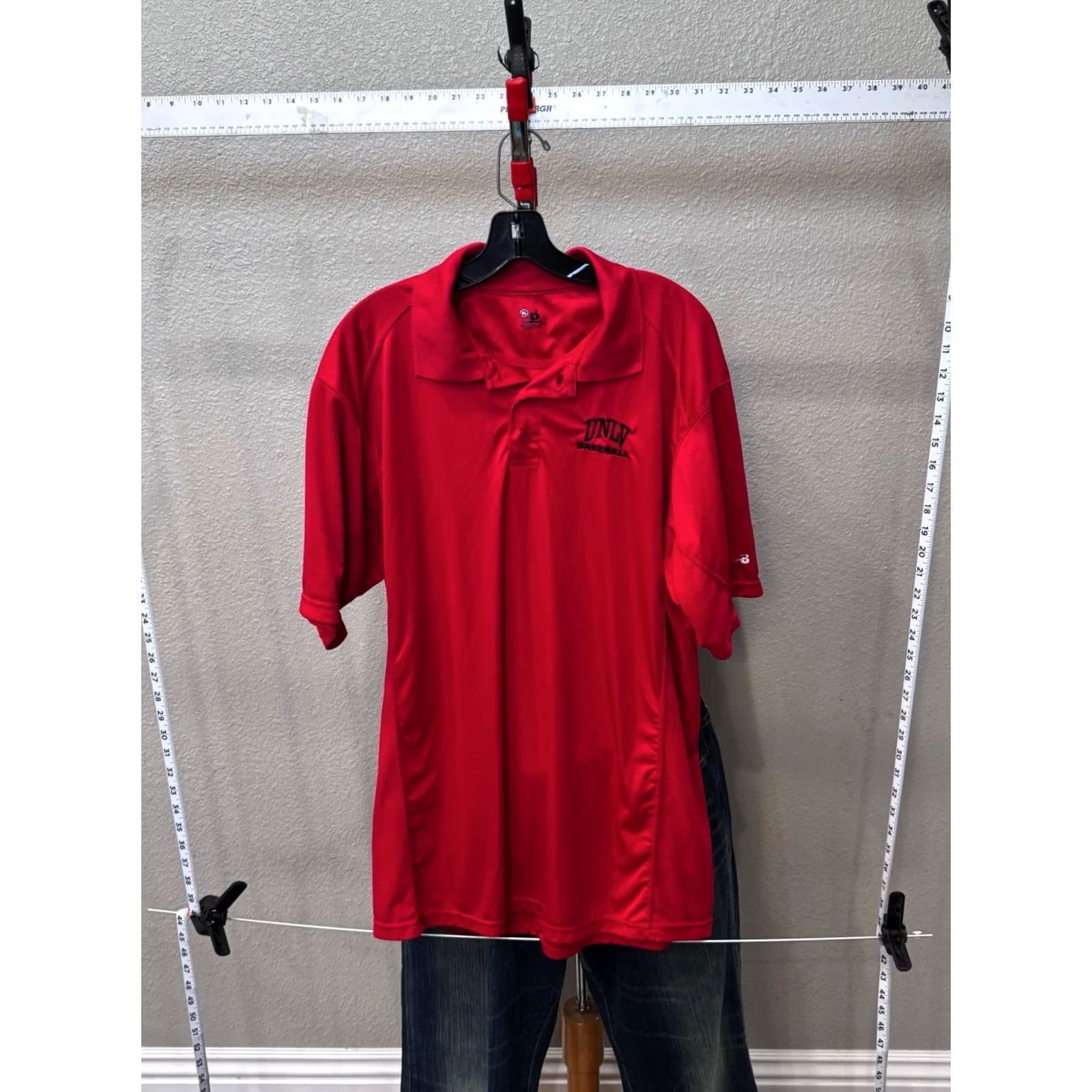 Vintage Badger UNLV Baseball POLO SHIRT Embroidered XL Men Size US XL / EU 56 / 4 - 3 Thumbnail