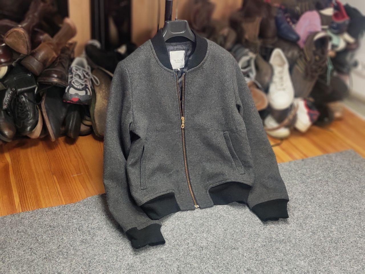 Japanese Brand Te Chichi Terrase Japan Design Style Bomber Wool Jacket Size M / US 6-8 / IT 42-44 - 14 Thumbnail