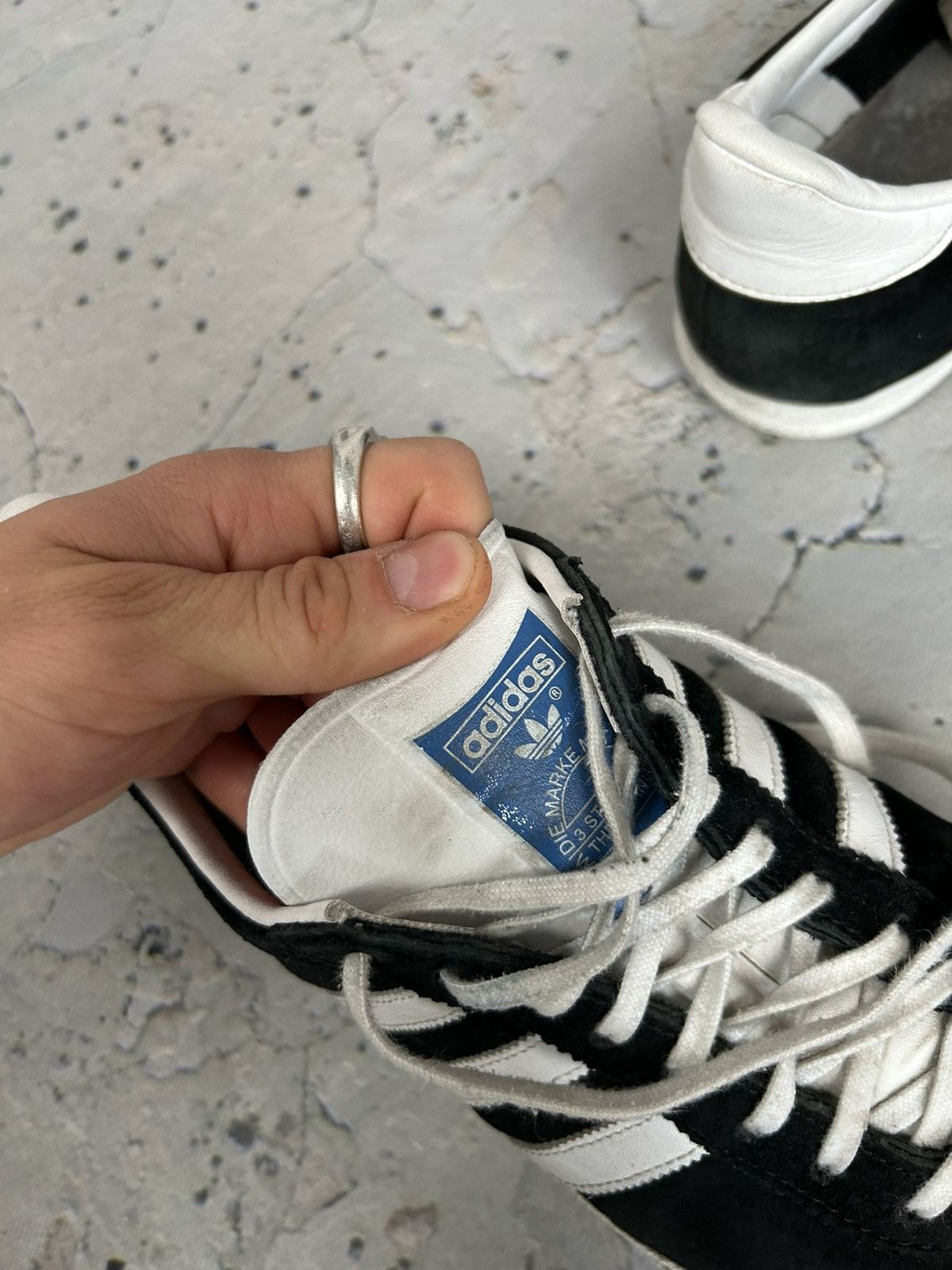 Adidas Vintage Adidas Gazelle Black Sneakers Retro Streetwear Size US 8.5 / EU 41-42 - 6 Thumbnail