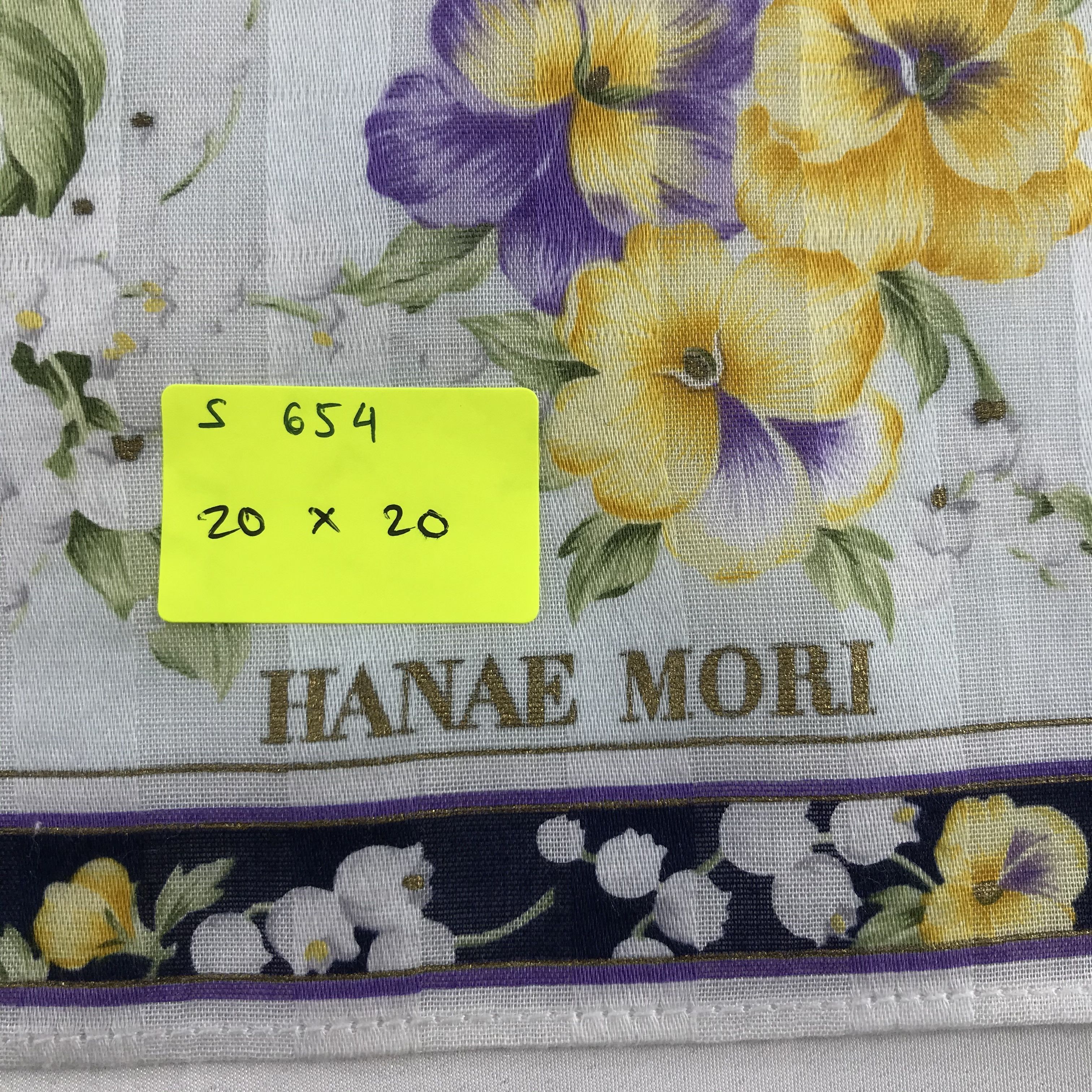 Hanae Mori × Vintage Hanae Mori Bandana / Handkerchief / Neckerchief - S654 Size ONE SIZE - 5 Thumbnail