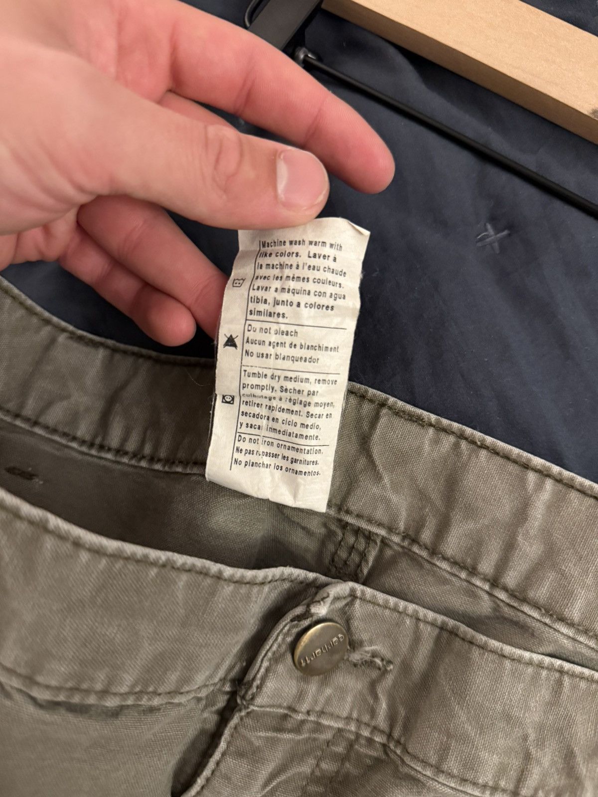 Carhartt Vintage Thrashed Faded Carhartt Double Knee Olive 4gseller Size US 32 / EU 48 - 7 Thumbnail