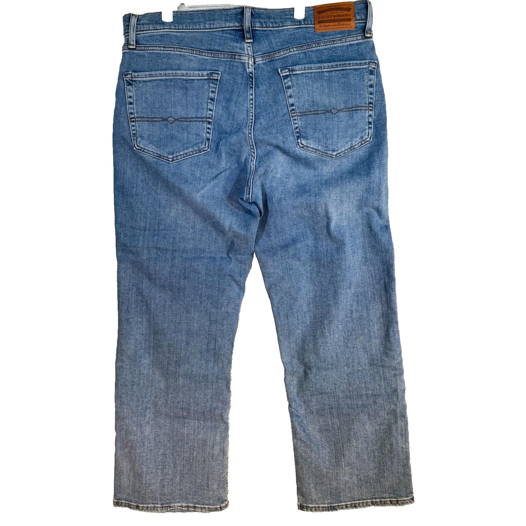 Lucky Brand Lucky Brand Jeans 181 Relaxed Straight Jeans Mens 38x30 Blue Medium Wash Denim Zip Fly Relaxed Straight Pockets Logo Size US 38 / EU 54 - 7 Thumbnail