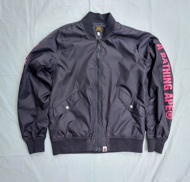 Bape A BATHING APE (BAPE) bomber jacket | Grailed