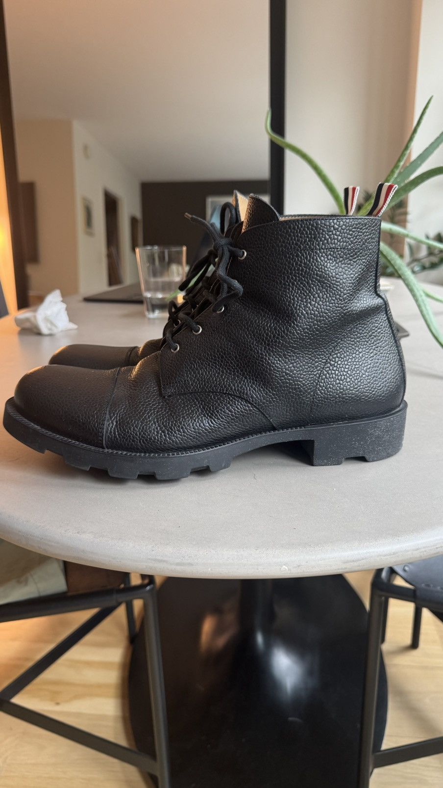 Thom Browne Leather Lace-Up Boots Size US 10 / EU 43 - 2 Thumbnail