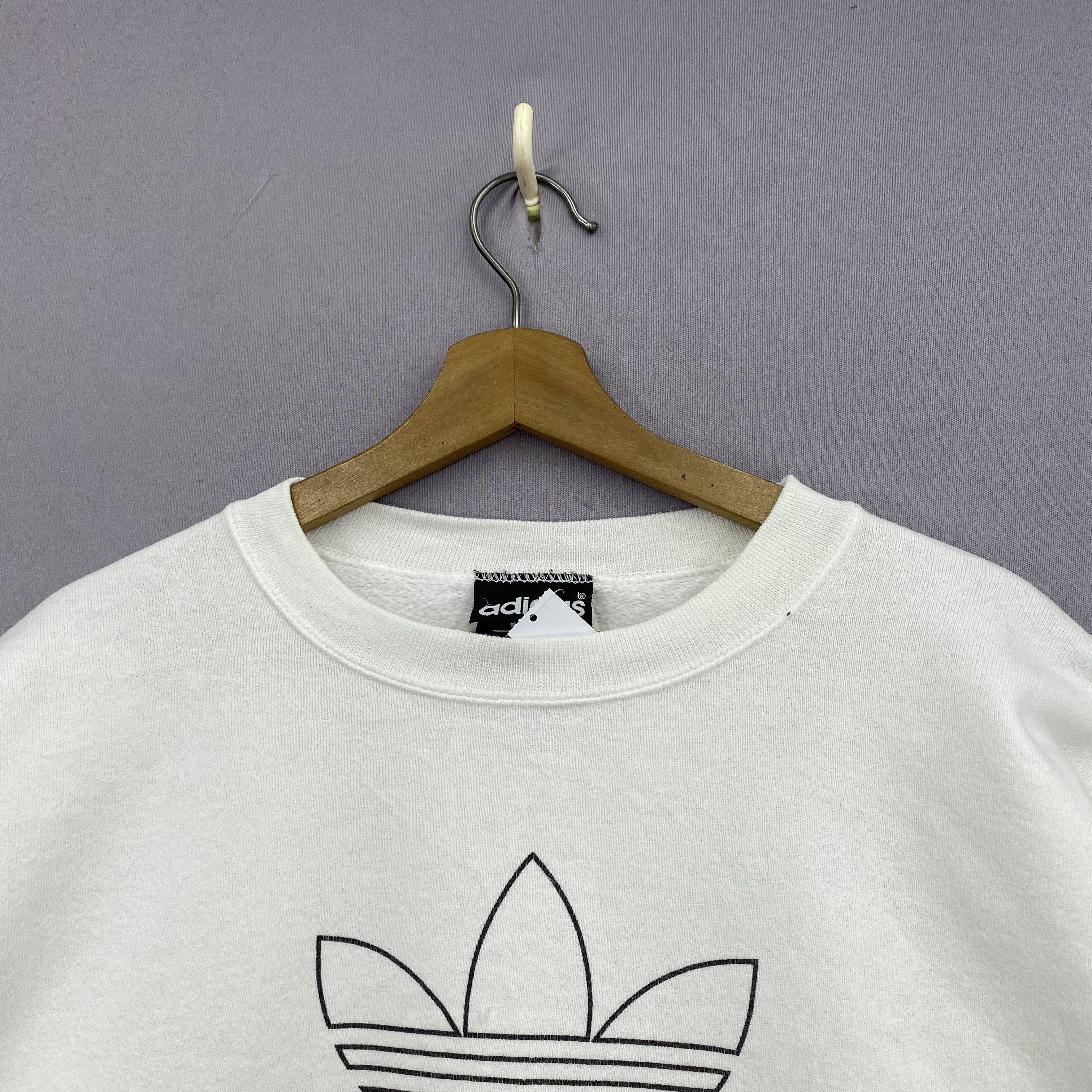 Adidas Vintage 90s Adidas Sweater Adidas Trefoil Sweatshirt Jumper Size US S / EU 44-46 / 1 - 3 Thumbnail