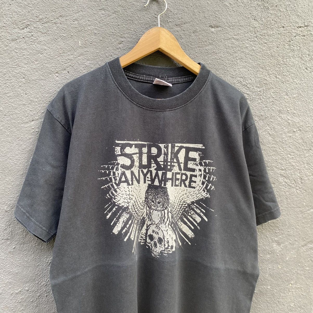 Vintage Faded Y2K Strike Anywhere Punk Emo Band Tee
