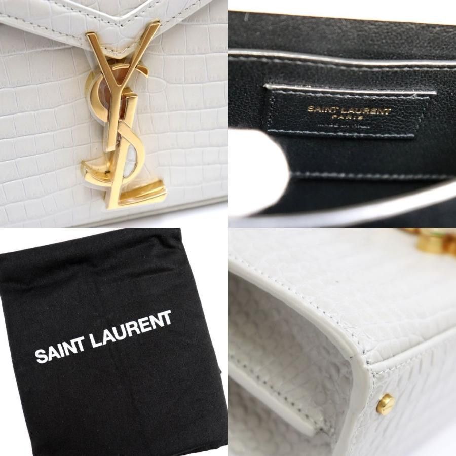Saint Laurent Paris o1b1hav110824 Size: OS / Mini Top Handle Bag in Soft Cream Size ONE SIZE - 8 Thumbnail