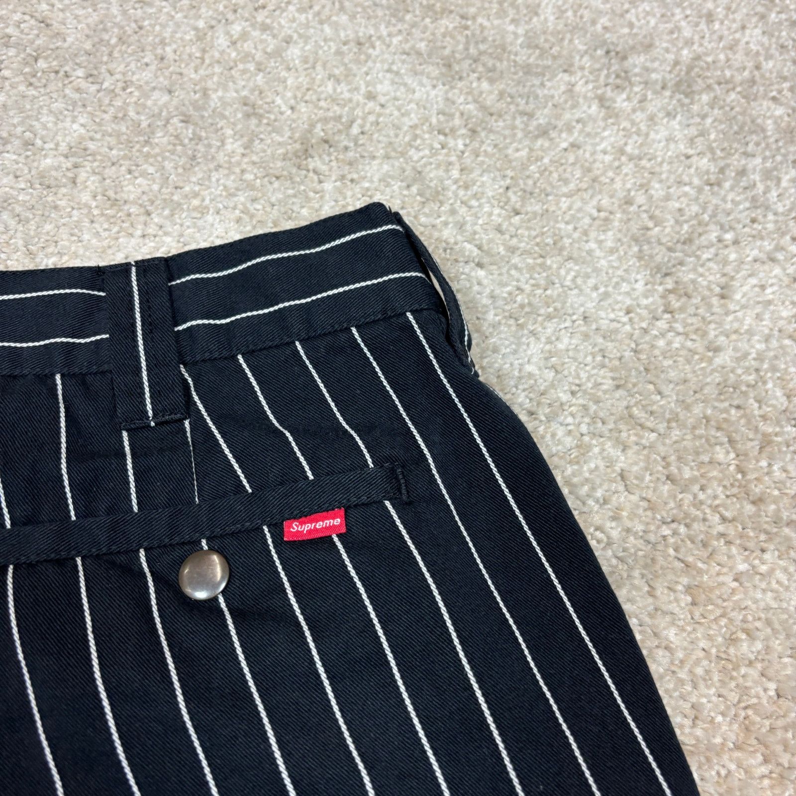 Supreme Supreme Pinstripe Work Chino Shorts Men's 34 Streetwear Size US 34 / EU 50 - 3 Thumbnail