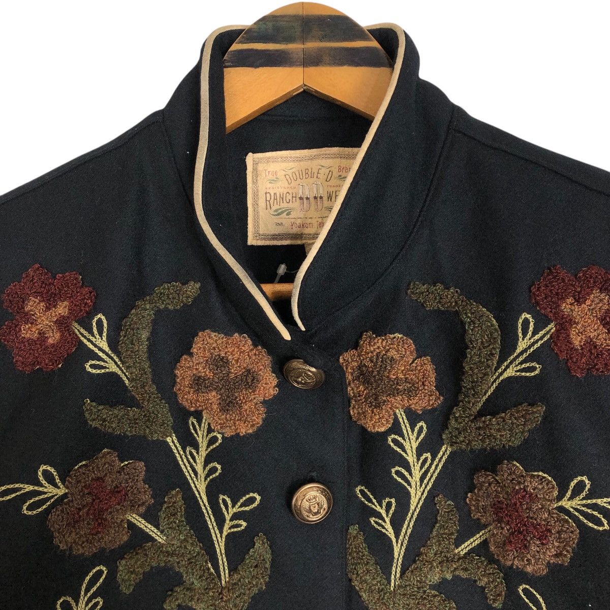 Cowboy Equipment Vintage 90s Double D Ranch Wear Wool Cowgirl Fringe Jacket Size S / US 4 / IT 40 - 10 Thumbnail