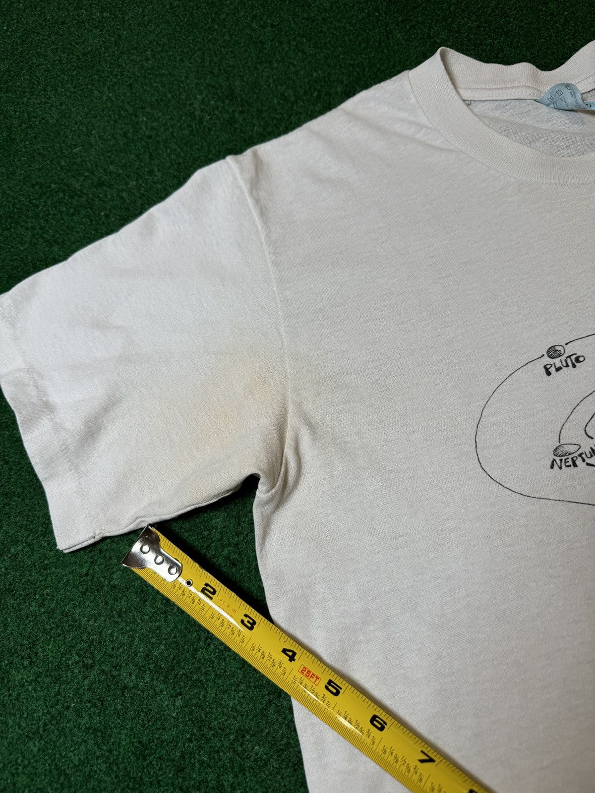 Vintage 80s Uranus Where Farts Come From Solar System Funny T Shirt Size US L / EU 52-54 / 3 - 9 Thumbnail