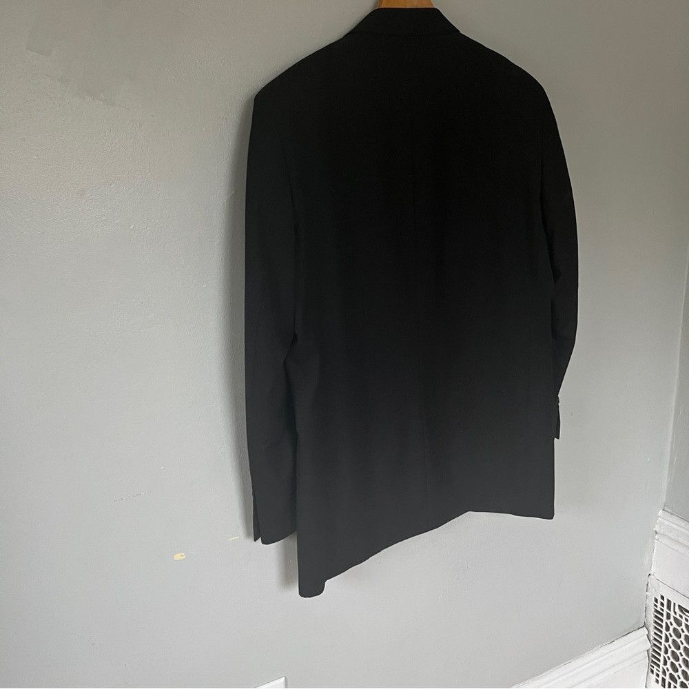 Designer Martino Mens Slim Fit Solid Black 3 Button Wool Suit 42R Size US S / EU 44-46 / 1 - 3 Thumbnail