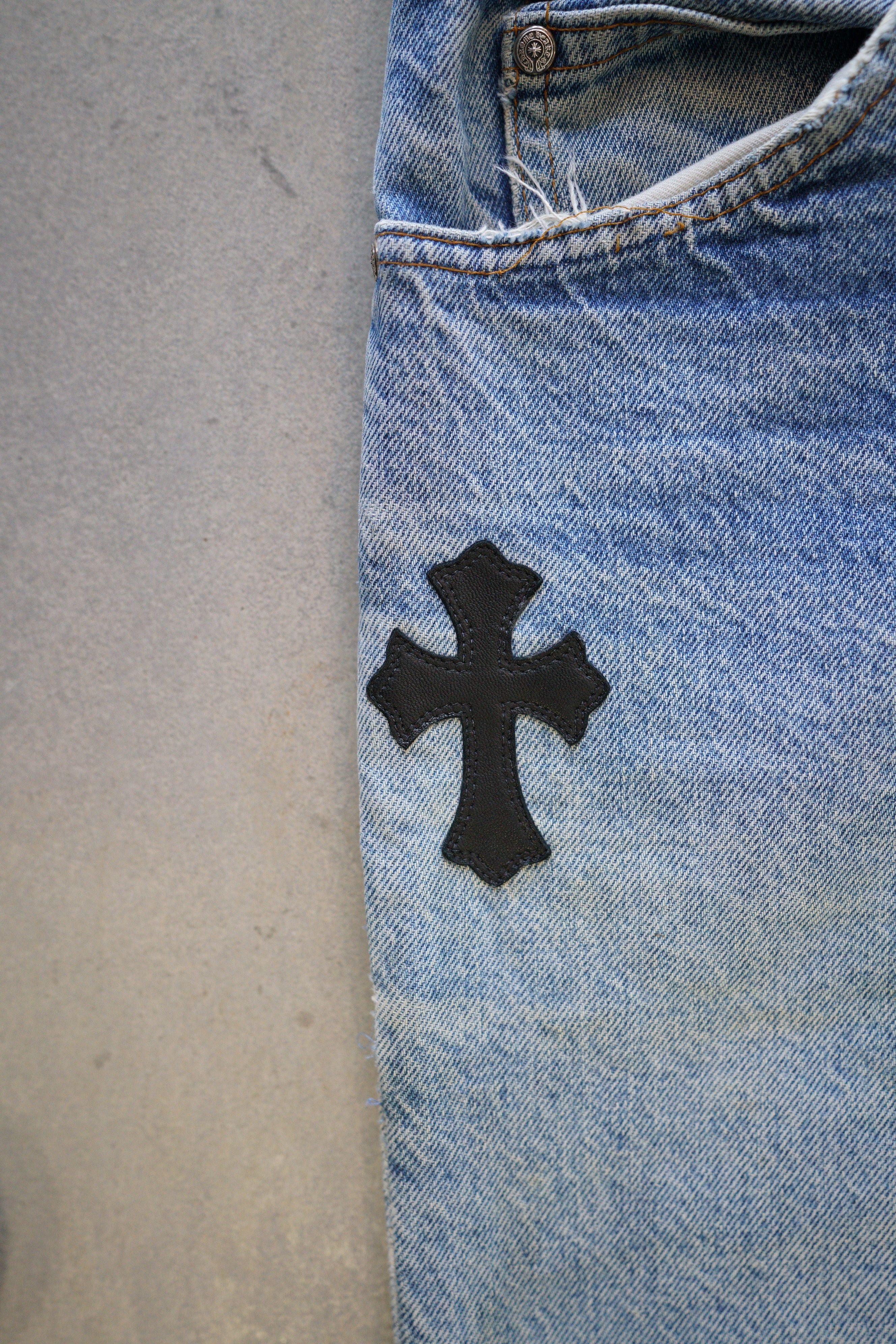 Chrome Hearts Chrome Hearts Levi's 517 Black Cross Patch Jeans - 36 Size US 36 / EU 52 - 7 Thumbnail