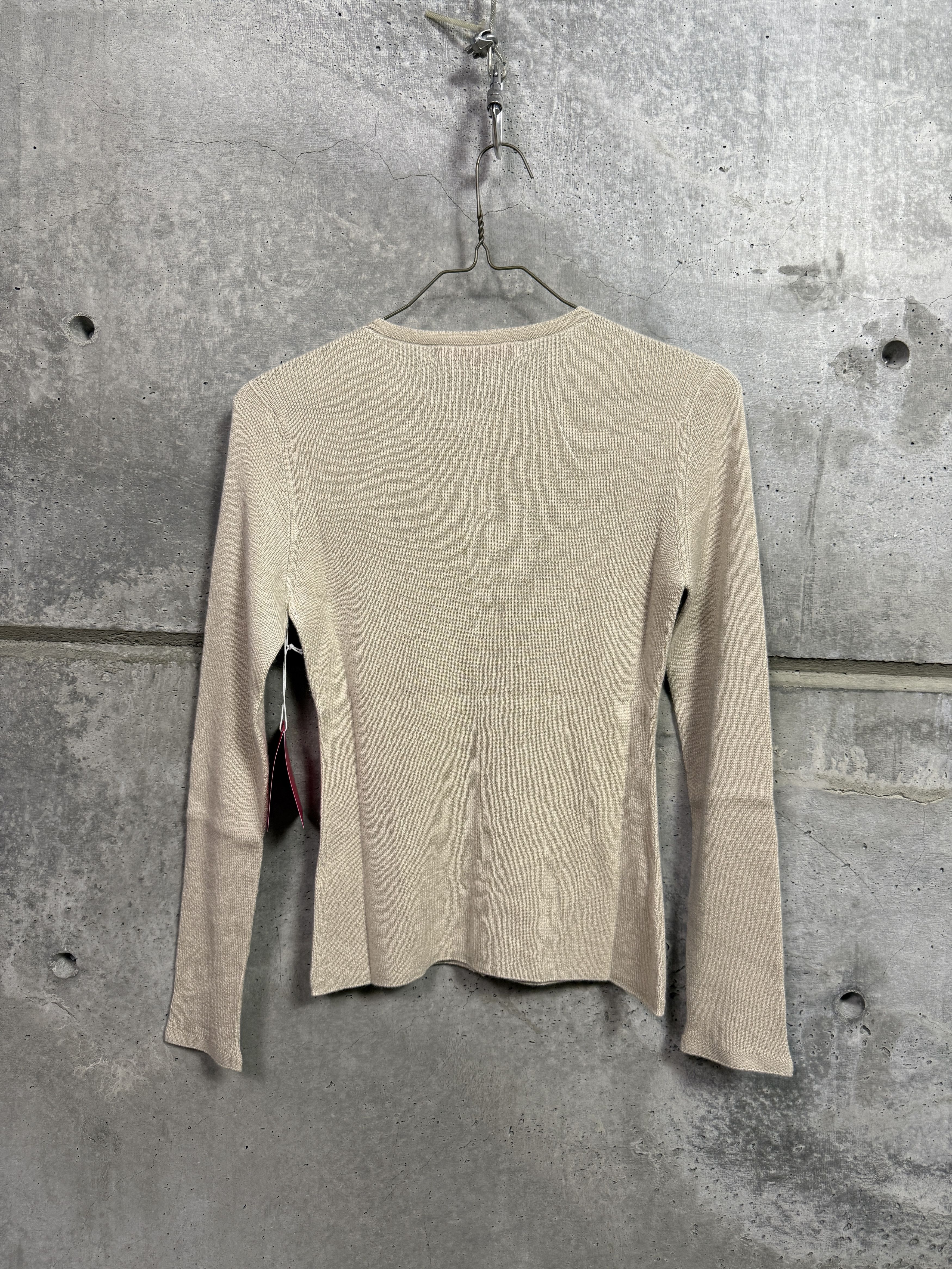 The Elder Statesman $1250 The Elder Statesman Oatmeal Delicash Cardigan Size S / US 4 / IT 40 - 6 Thumbnail