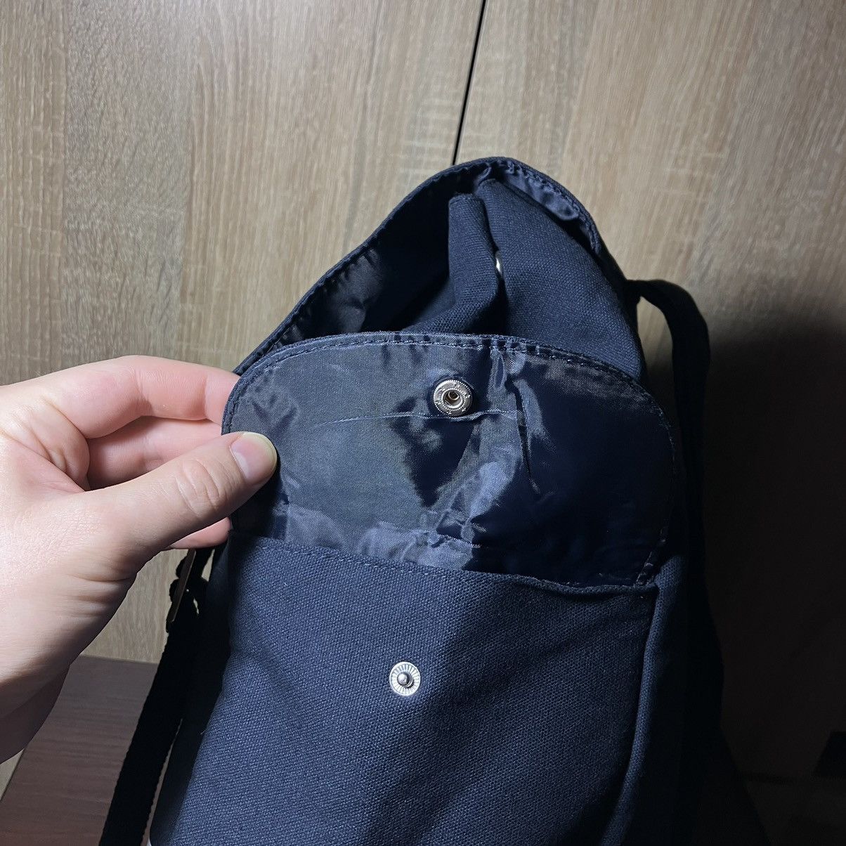 Jean Paul Gaultier JEAN PAUL GAULTIER Navy Blue Cotton Backpack City/Travel Bag Size ONE SIZE - 4 Thumbnail