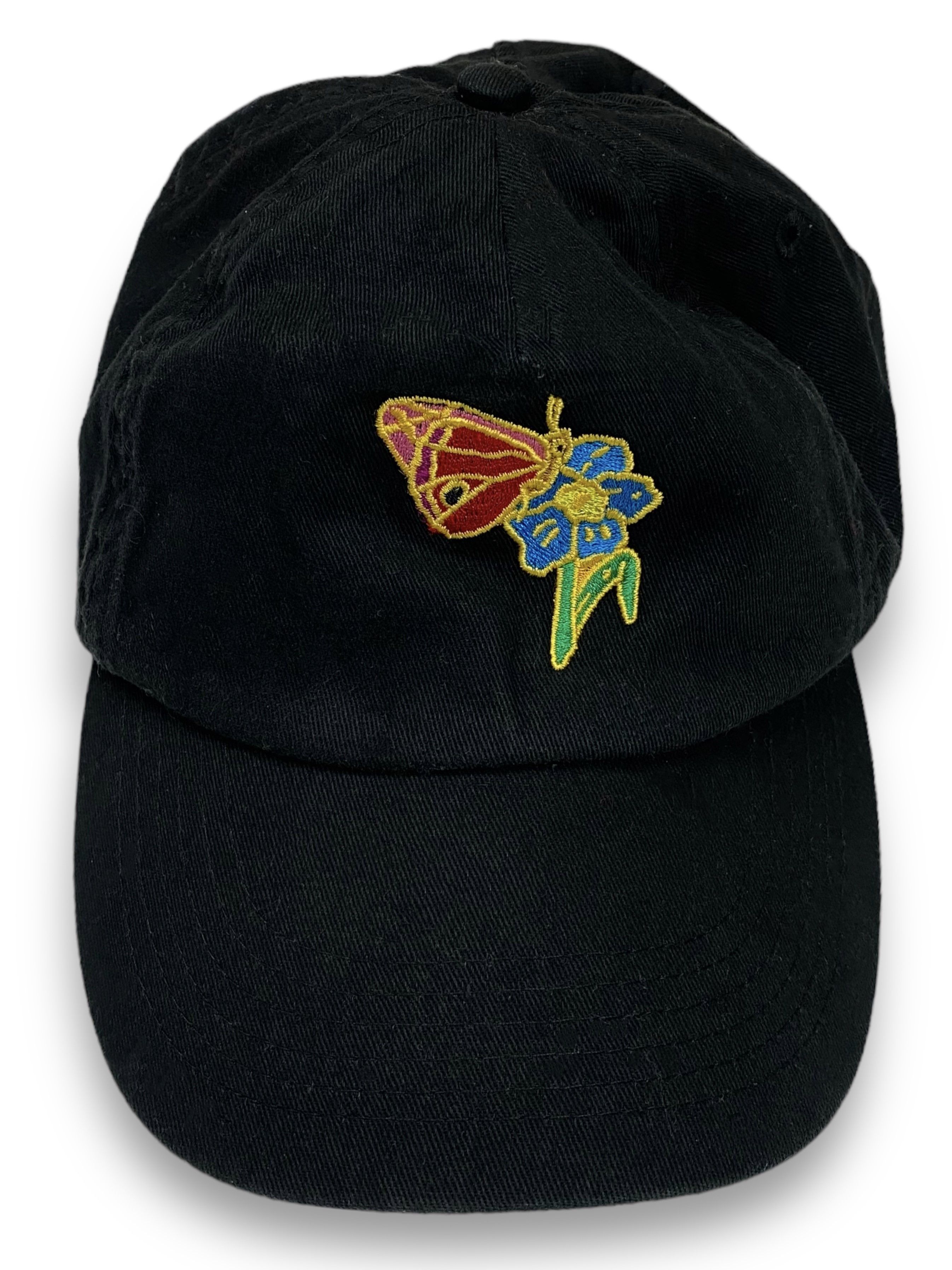 Vintage Vintage BEECHFIELD Flowers Embroidering Black Cap Y2k M605 Size ONE SIZE - 2 Thumbnail