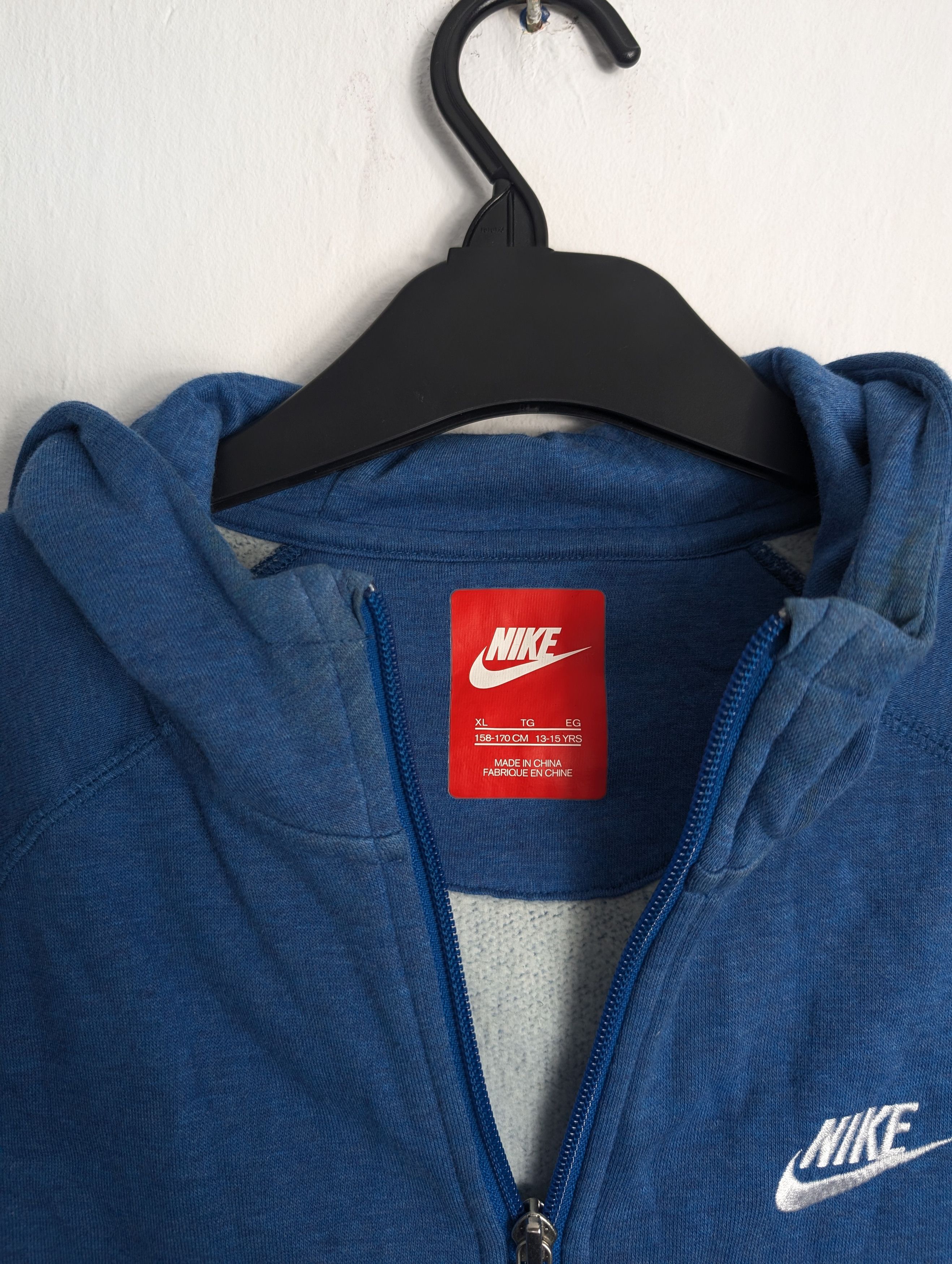 Nike Nike Club Hoodie Blue Pullover Sweatshirt Basic Sportswear Size US S / EU 44-46 / 1 - 5 Thumbnail