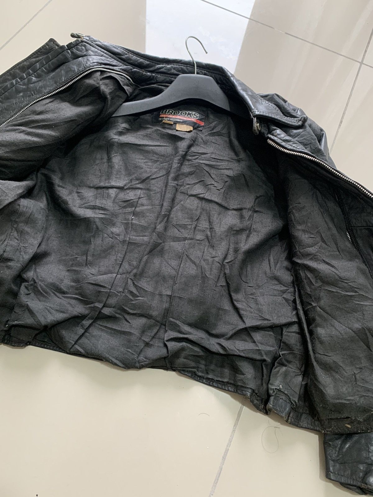 Brooks Brothers × Vintage VINTAGE BROOKS LEATHER JACKET 60s Size US S / EU 44-46 / 1 - 8 Thumbnail