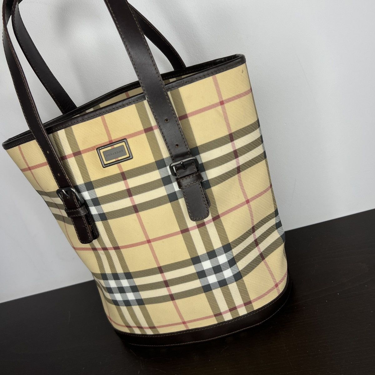 Burberry × Designer × Vintage Auth. Vintage Burberrys Shoulder Bucket bag Size ONE SIZE - 2 Thumbnail