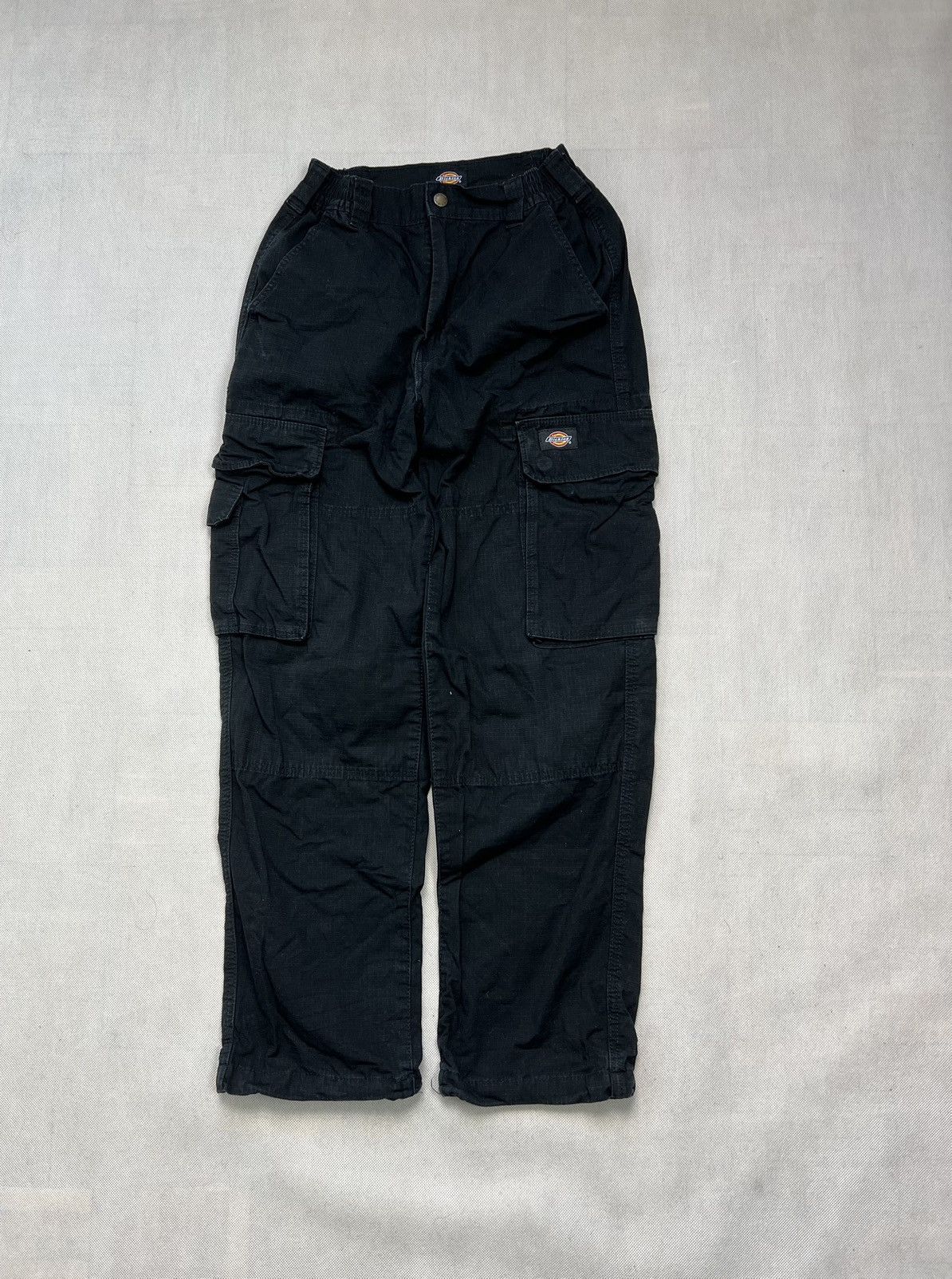 Dickies Cargo Pants Dickies Logo Black Unisex Size US 27 - 1 Thumbnail