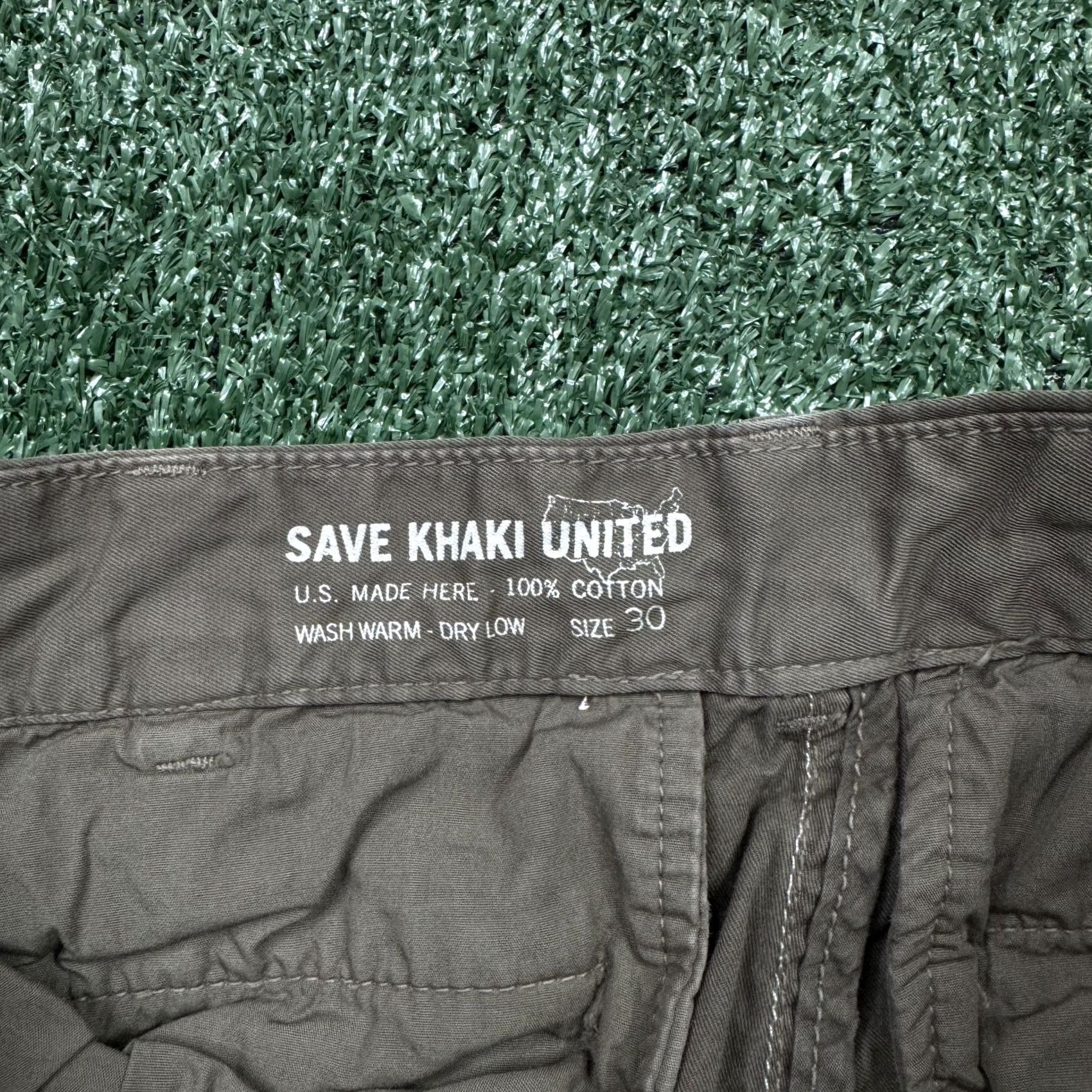 Save Khaki United Save Khaki United Chino Pants Men 30x29 Beige Straight Leg Regular Size US 30 / EU 46 - 6 Thumbnail