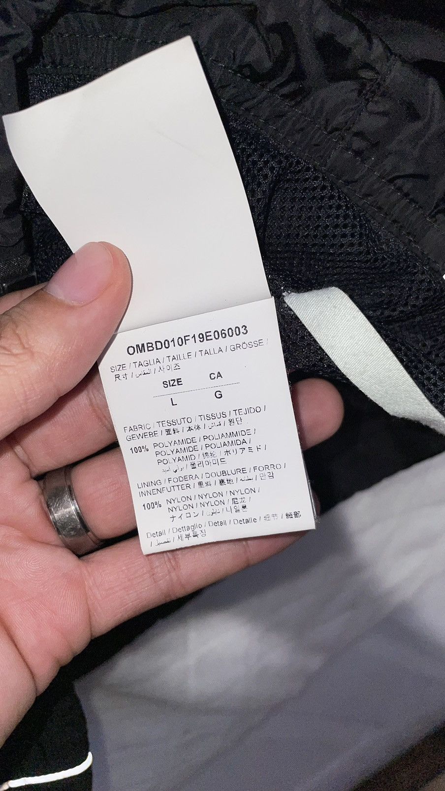 Off-White Off-White Nylon Track Jacket Size L Size US L / EU 52-54 / 3 - 7 Thumbnail
