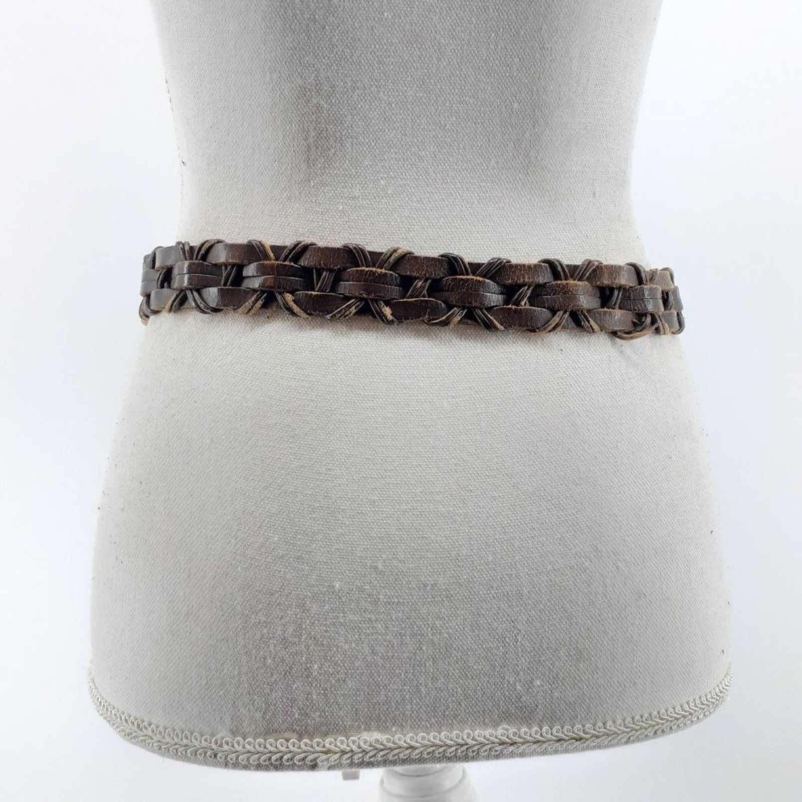 Other Women's Braided Genuine Leather Classic Casual Belt M/L Size ONE SIZE - 11 Thumbnail