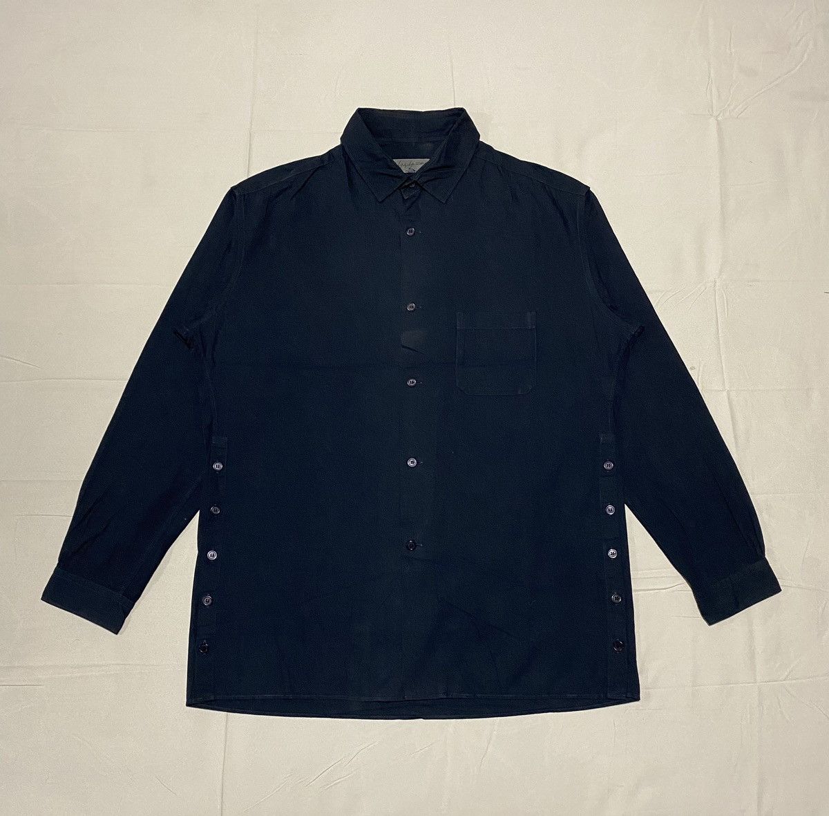 Yohji Yamamoto Vintage Yohji Yamamoto Shirt Button Ups Size US L / EU 52-54 / 3 - 1 Thumbnail
