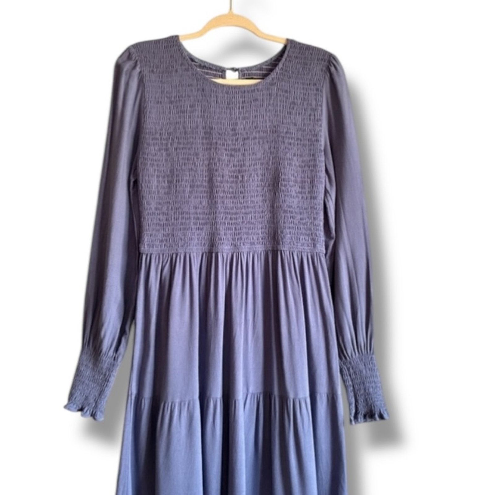 Other ZESICA long sleeve smocked tiered midi dress size Large Size L / US 10 / IT 46 - 6 Thumbnail