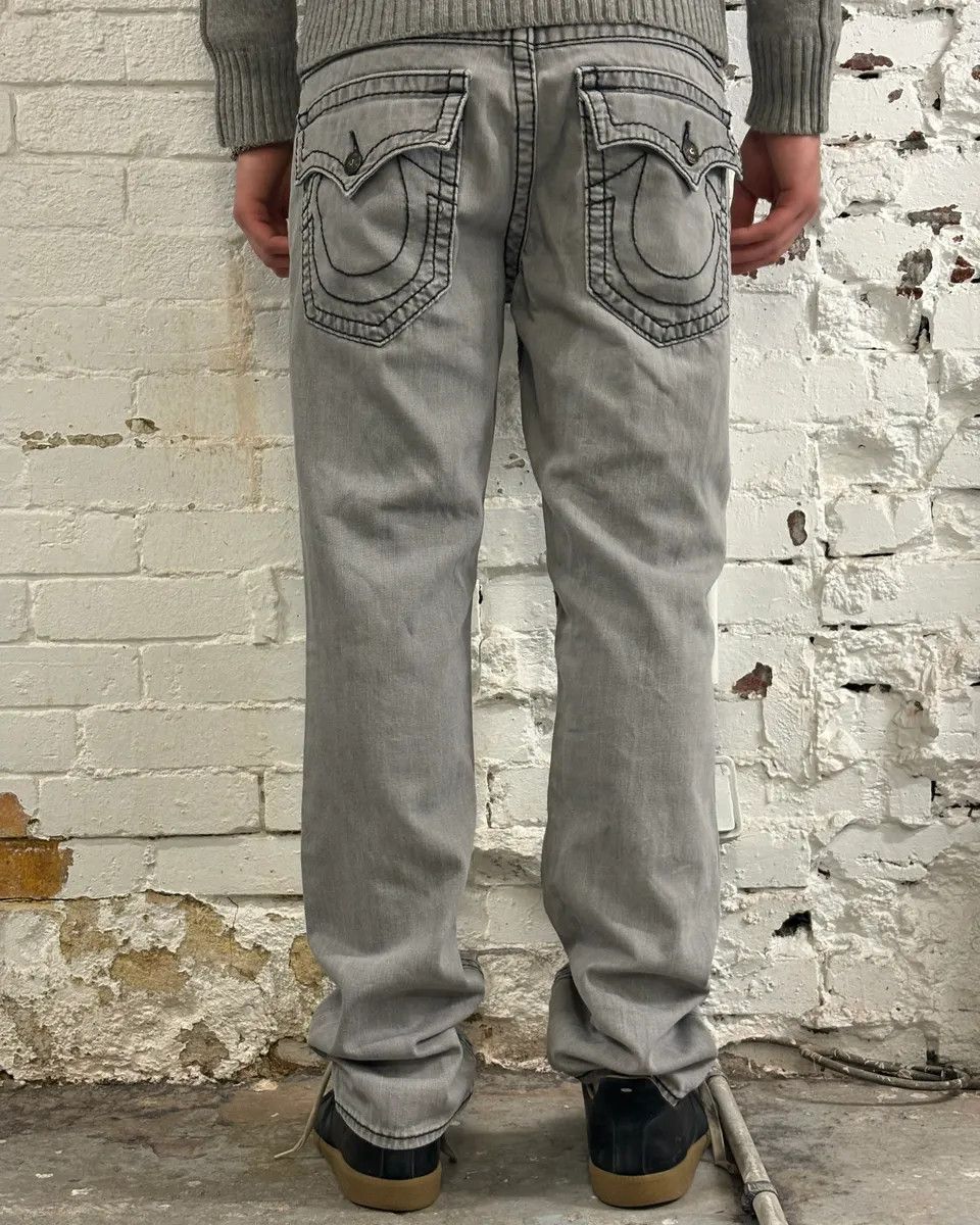 Vintage True Religion Grey Denim Jeans Size US 32 / EU 48 - 3 Thumbnail