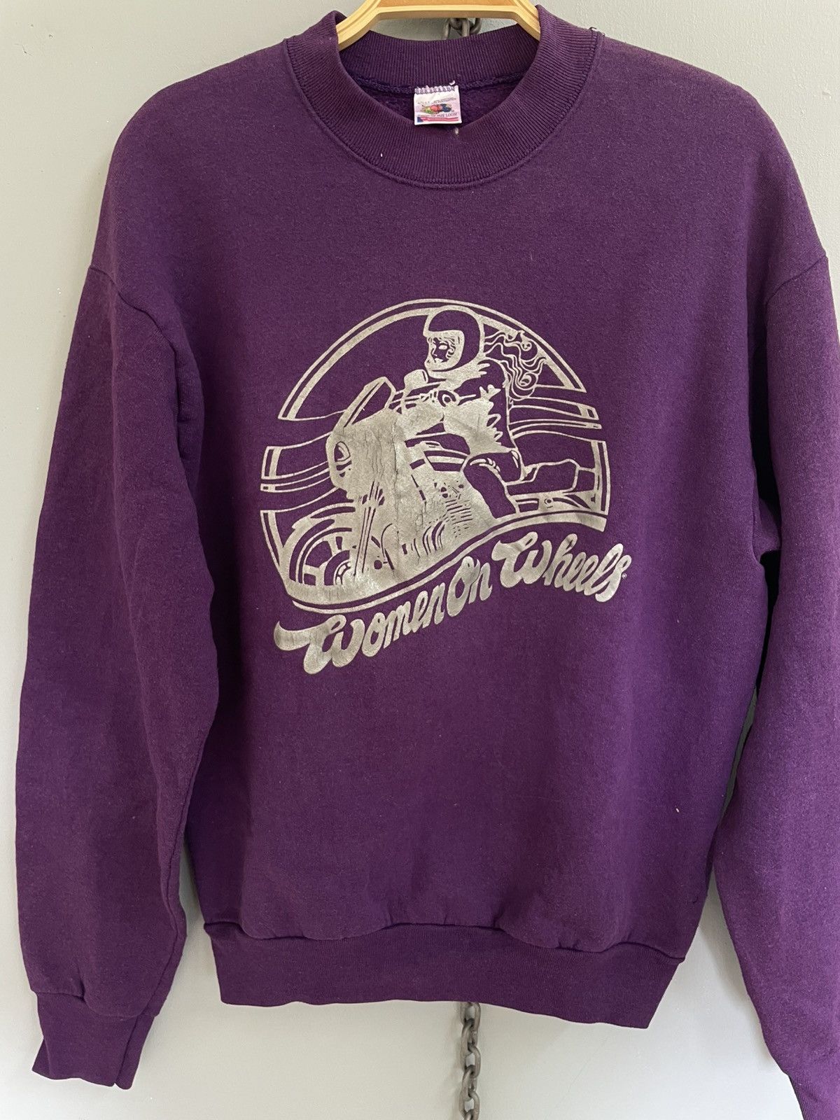 Vintage Vintage 90s Women on Wheels sweatshirt Size US L / EU 52-54 / 3 - 3 Thumbnail