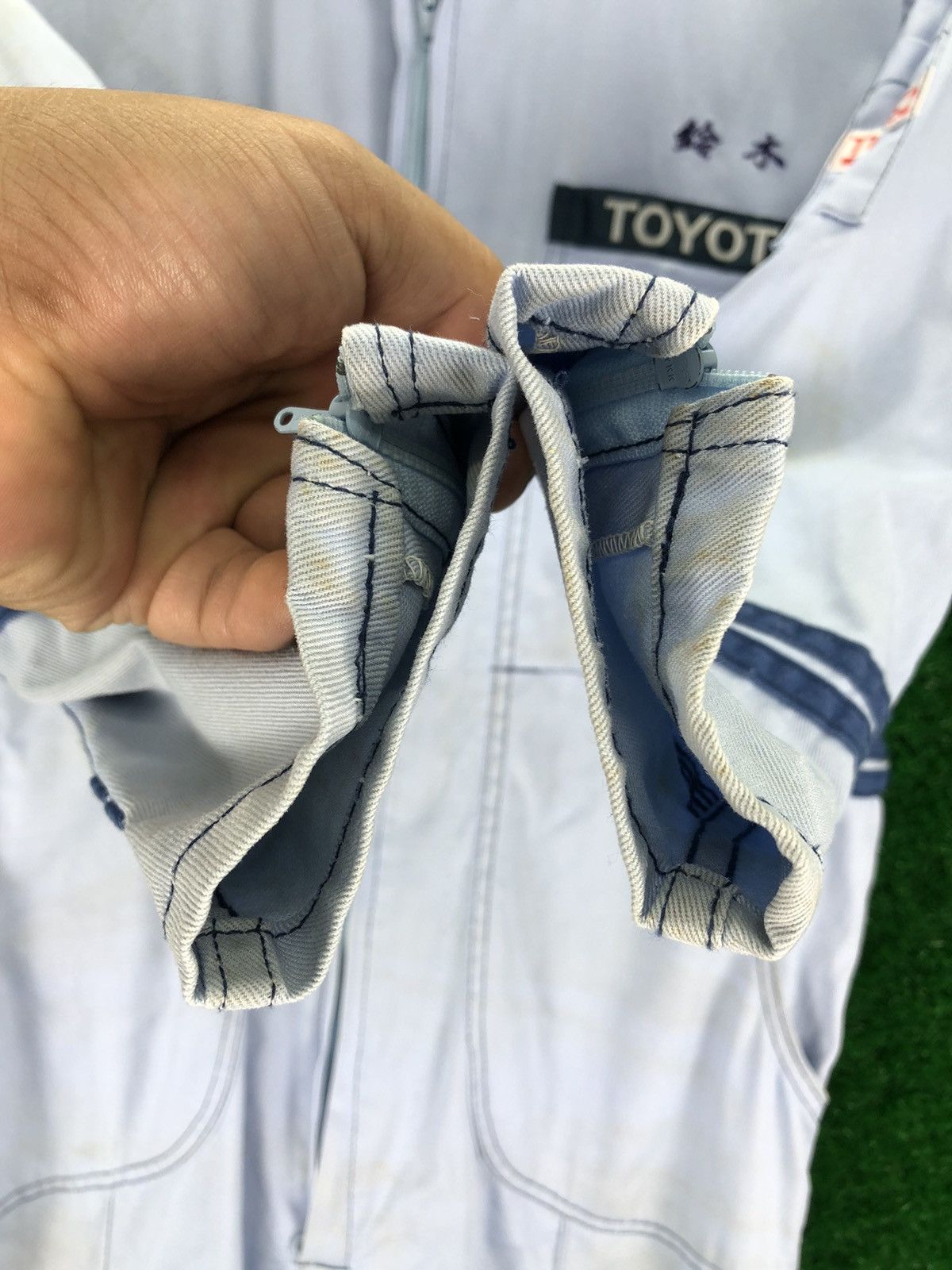 Uniform Wares Vintage 90's Toyota Tecno Coverall Zip up Size US 35 - 9 Thumbnail