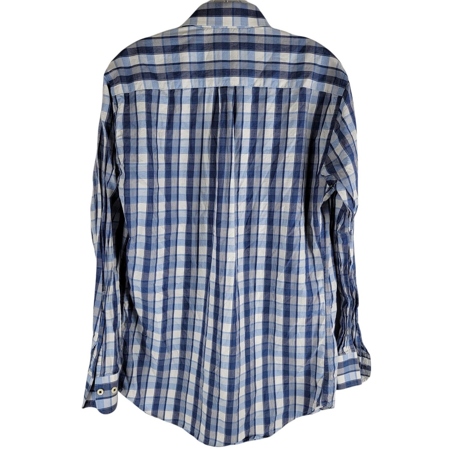 Peter Millar Peter Millar Long Sleeve Button Up Check Pattern Shirt Blue Size US M / EU 48-50 / 2 - 5 Thumbnail