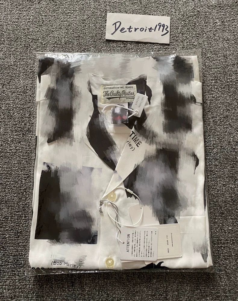 WACKO MARIA Bob Marley Shirt Size L- DMC