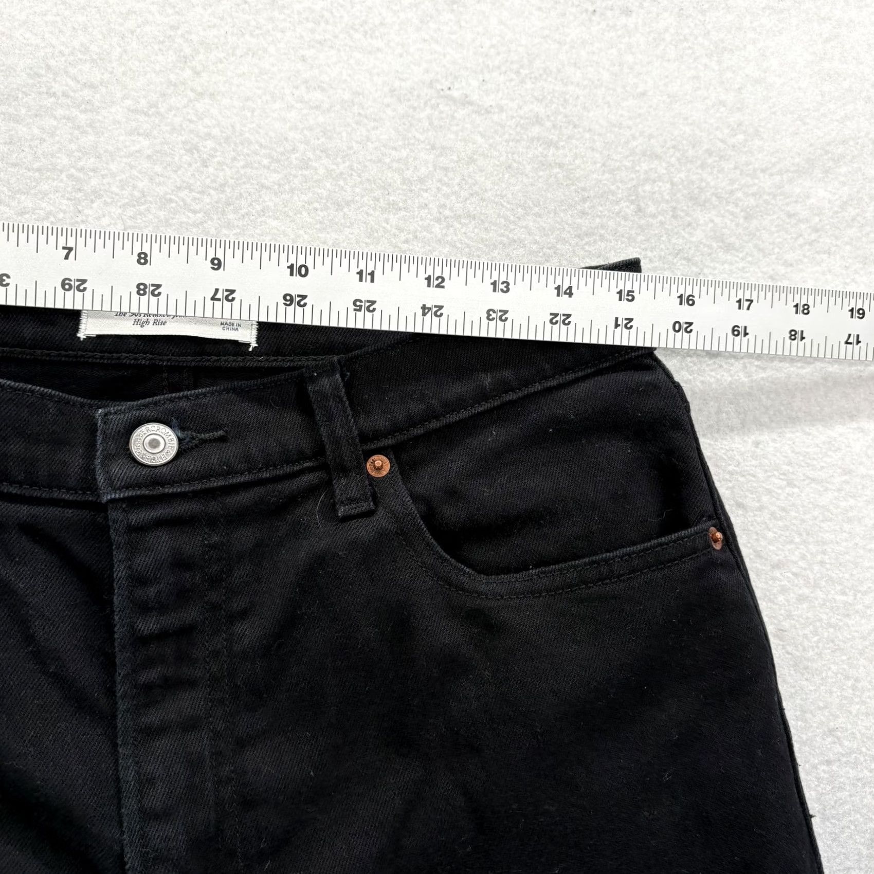 Abercrombie & Fitch Abercrombie & Fitch Jeans Womens 30 Black High Rise Straight Denim 90s Relaxed Size 30" / US 8 / IT 44 - 6 Thumbnail