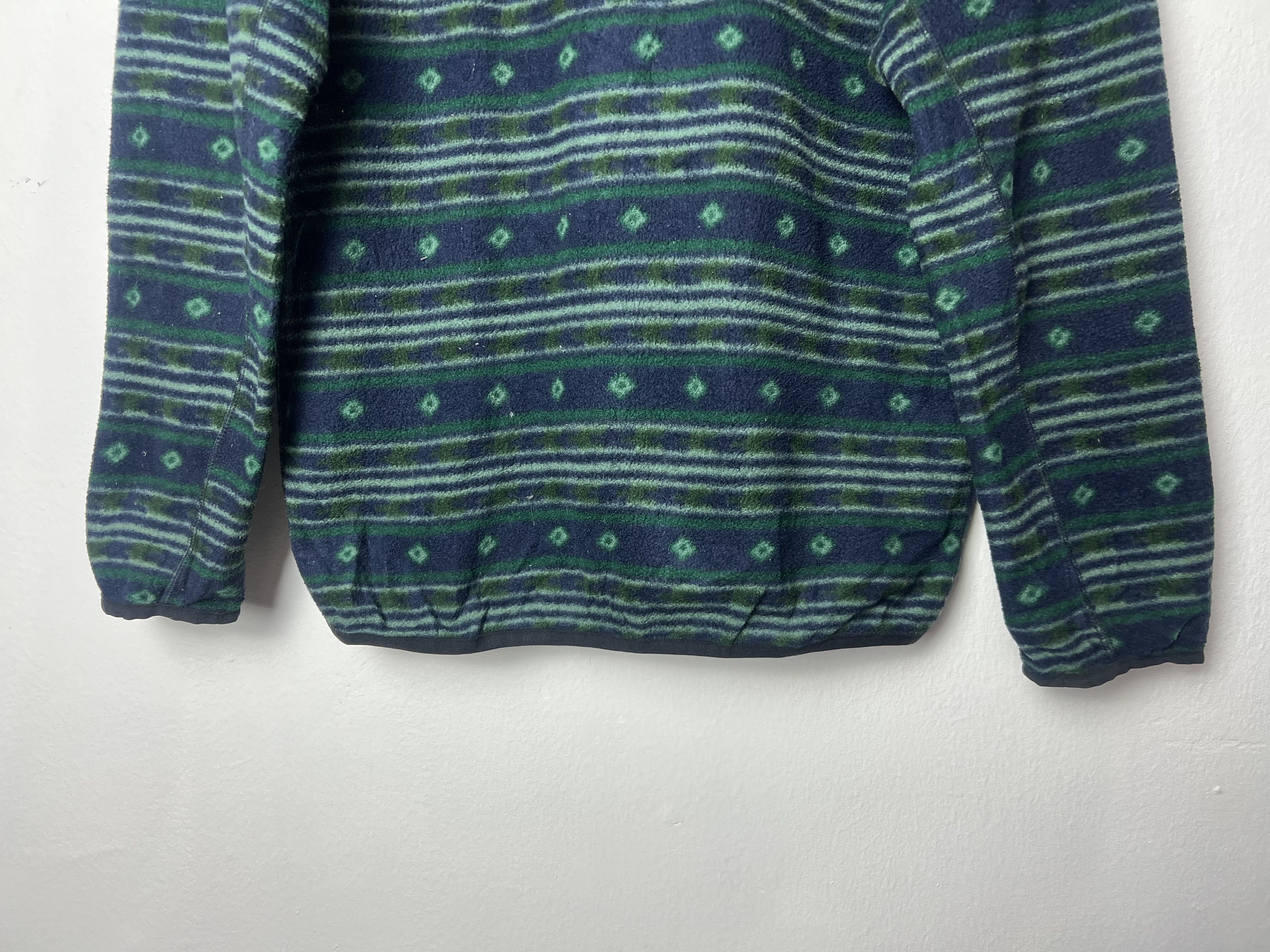 Montbell Vintage Montbell Patterned Fleece Pullover Jacket Size US M / EU 48-50 / 2 - 7 Thumbnail