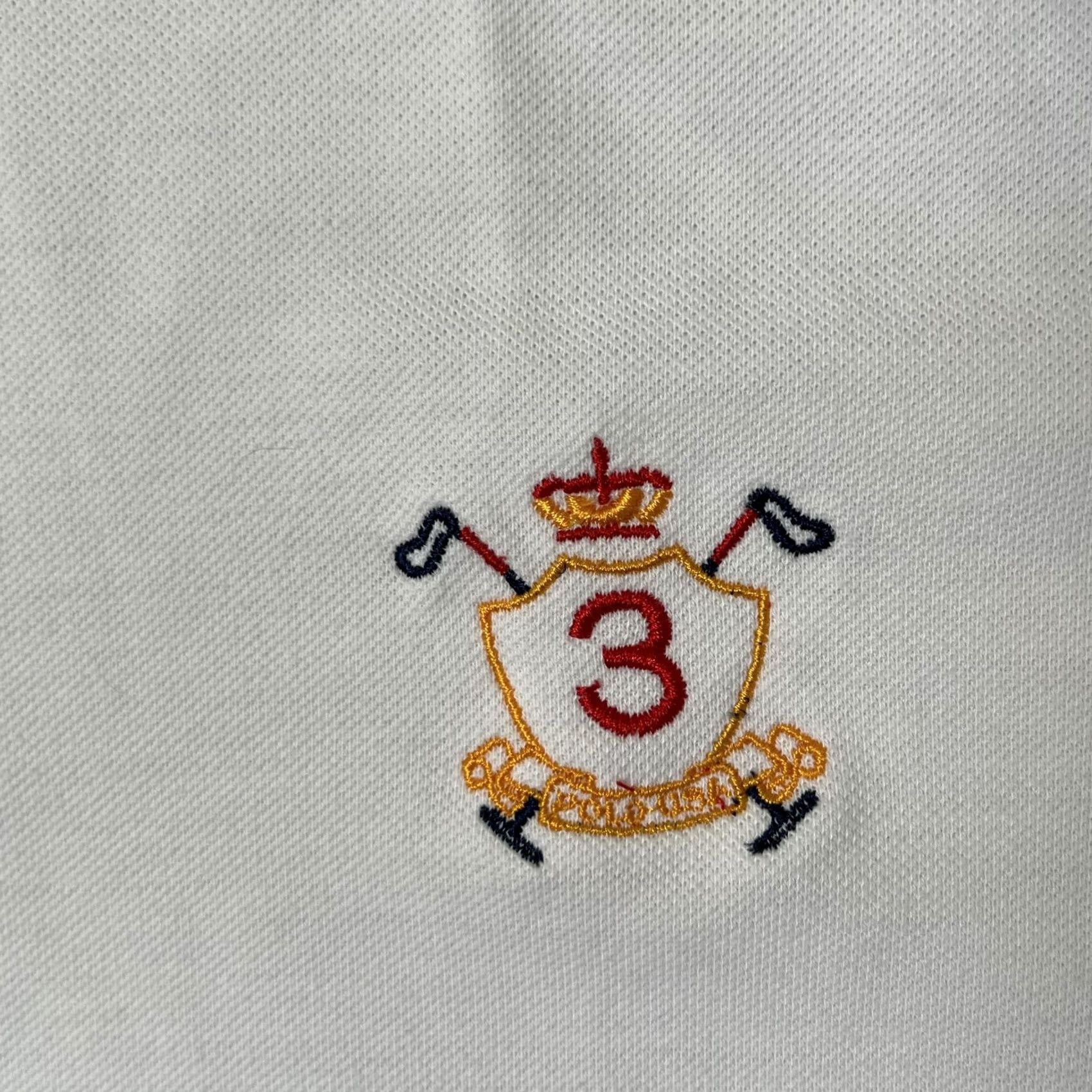 Ralph Lauren Vintage Polo Jeans Co. Ralph Lauren White Crest Golf Shirt Mens 2XL Size US XXL / EU 58 / 5 - 3 Thumbnail