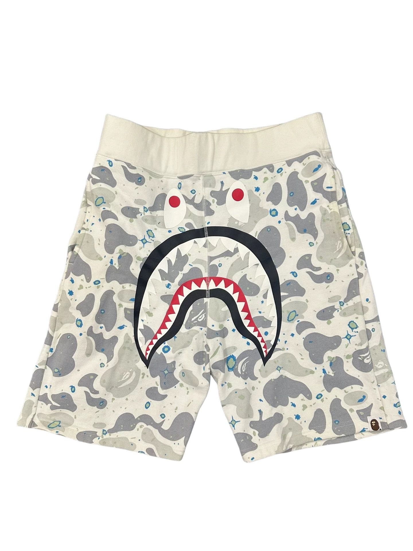 Bape A Bathing Ape Shark Camo Shorts Size L Size US 34 / EU 50 - 1 Thumbnail