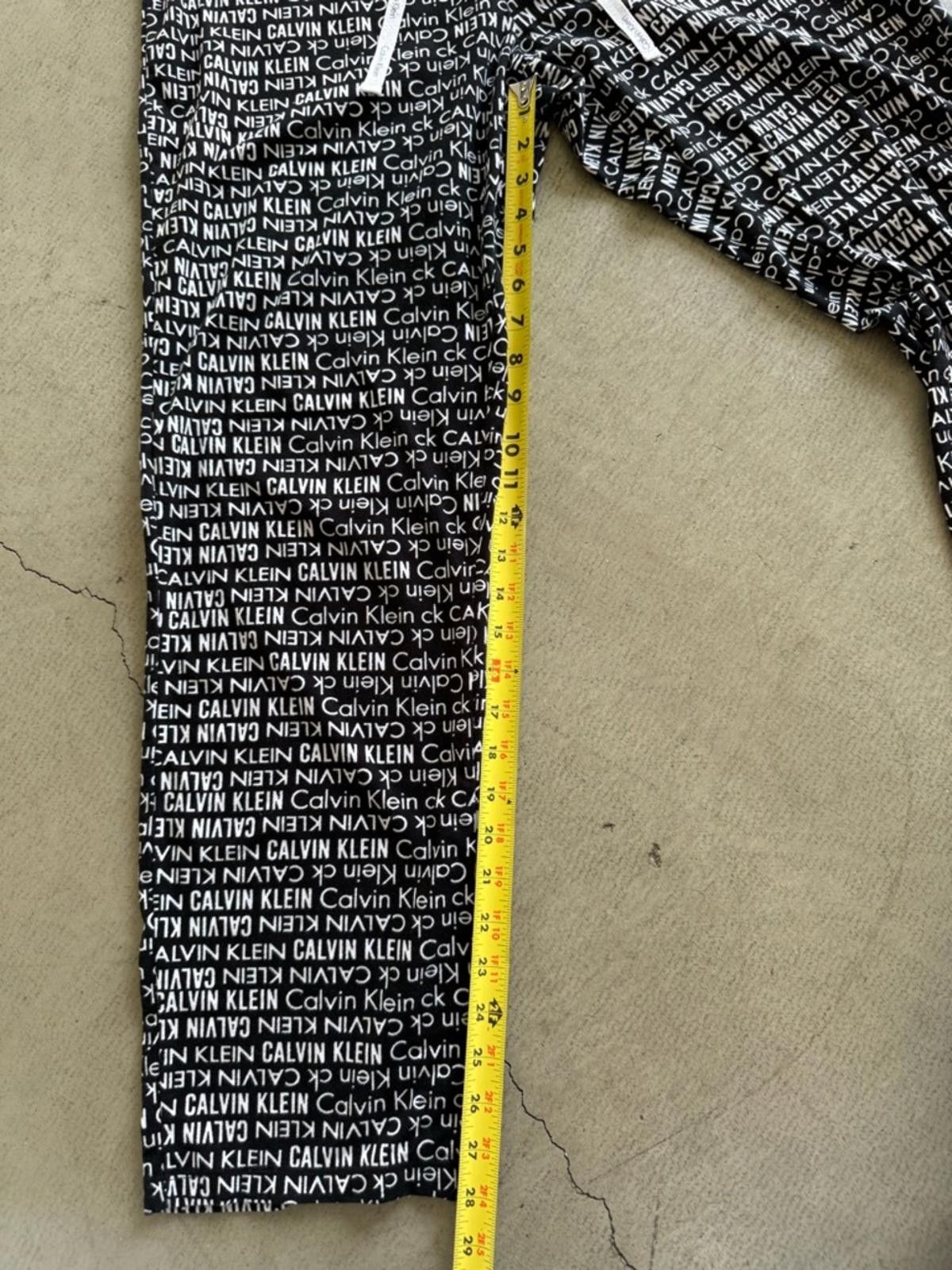 Calvin Klein Calvin Klein / Logo Fleece Pajama Pants / Black White Size ONE SIZE - 6 Thumbnail