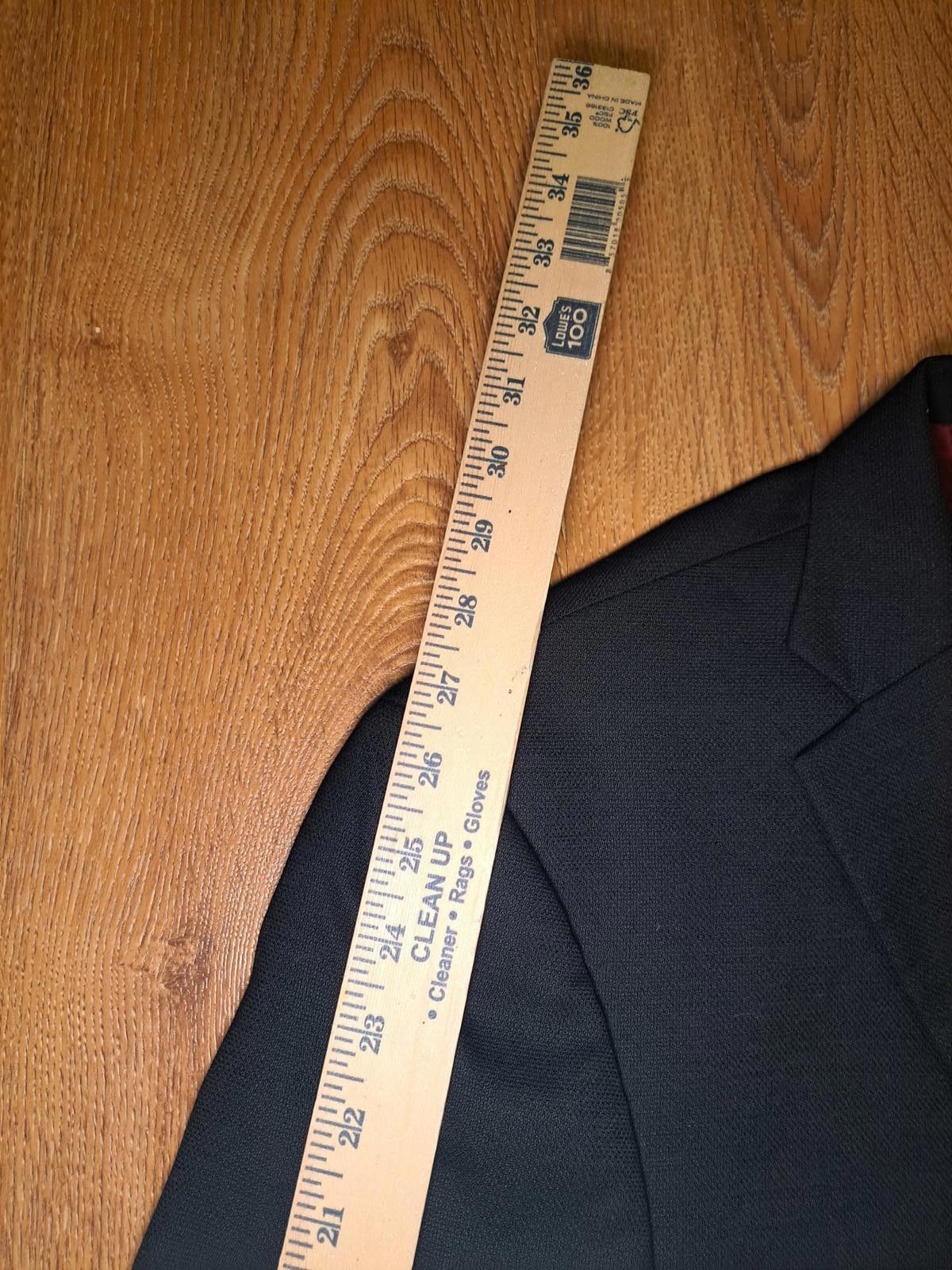 Hart Schaffner Marx Hart Schaffner Marx Blazer Mens 48L Black Silver Buttons Size 48L - 10 Thumbnail