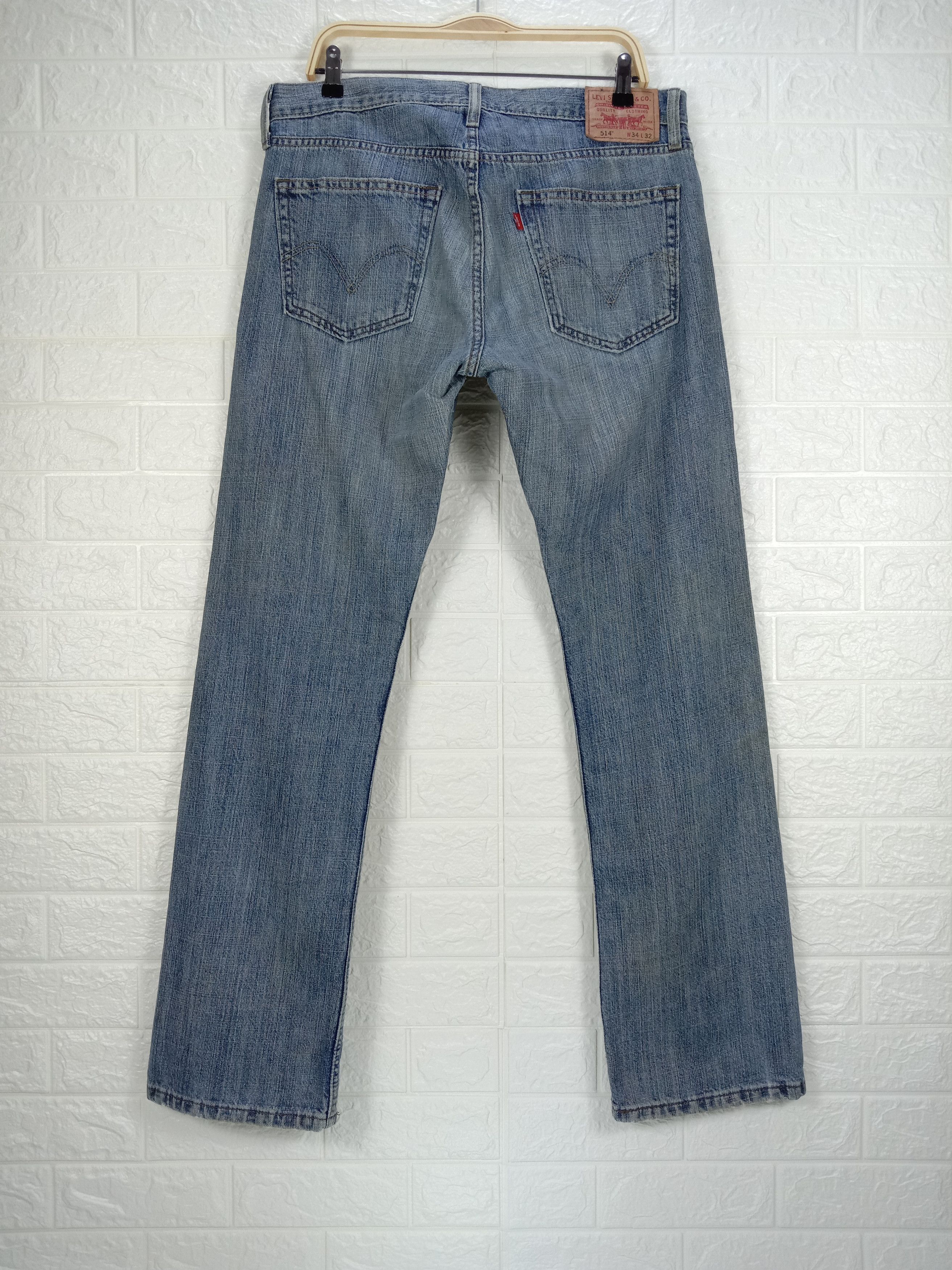 Levi's Vintage Levi's 514 Jeans Blue Wash Slim Straight Denim Size US 34 / EU 50 - 5 Thumbnail