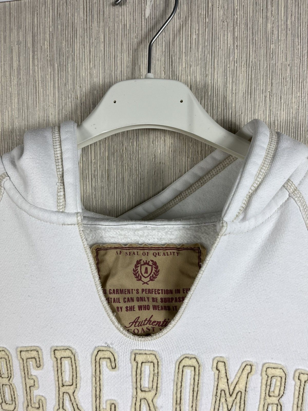 If Six Was Nine × Le Grande Bleu (L.G.B.) × Vintage Vintage Abercrombie & Fitch cut neck distressed hoodie y2k Size M / US 6-8 / IT 42-44 - 10 Thumbnail